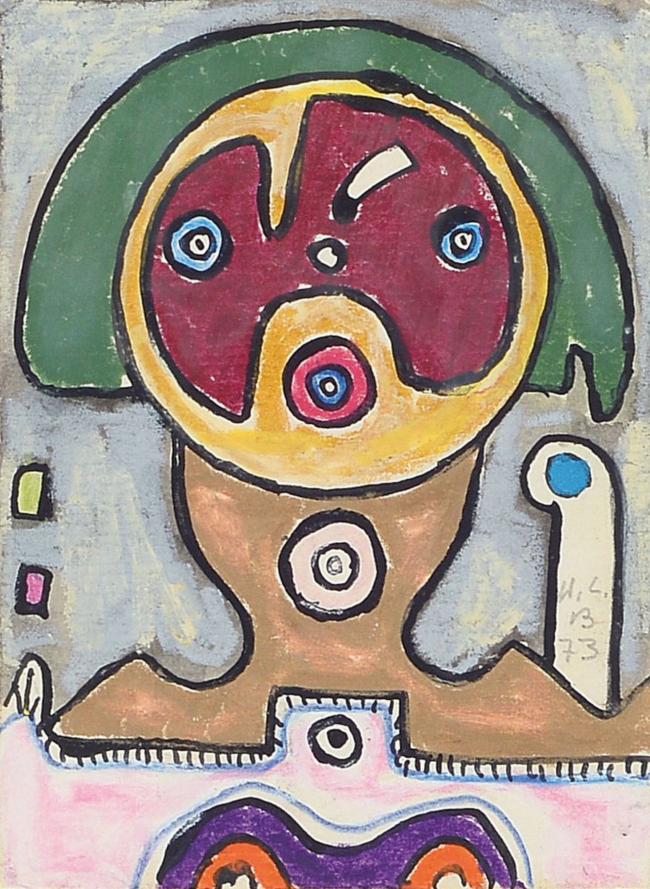 Detail b: Walter L. Brendel, 1923 Ludwigshafen-2013 Prien am Chiemsee, Studium an der Akademie München bei Karl Casper, Mitglied der Künstlergemeinschaft ...