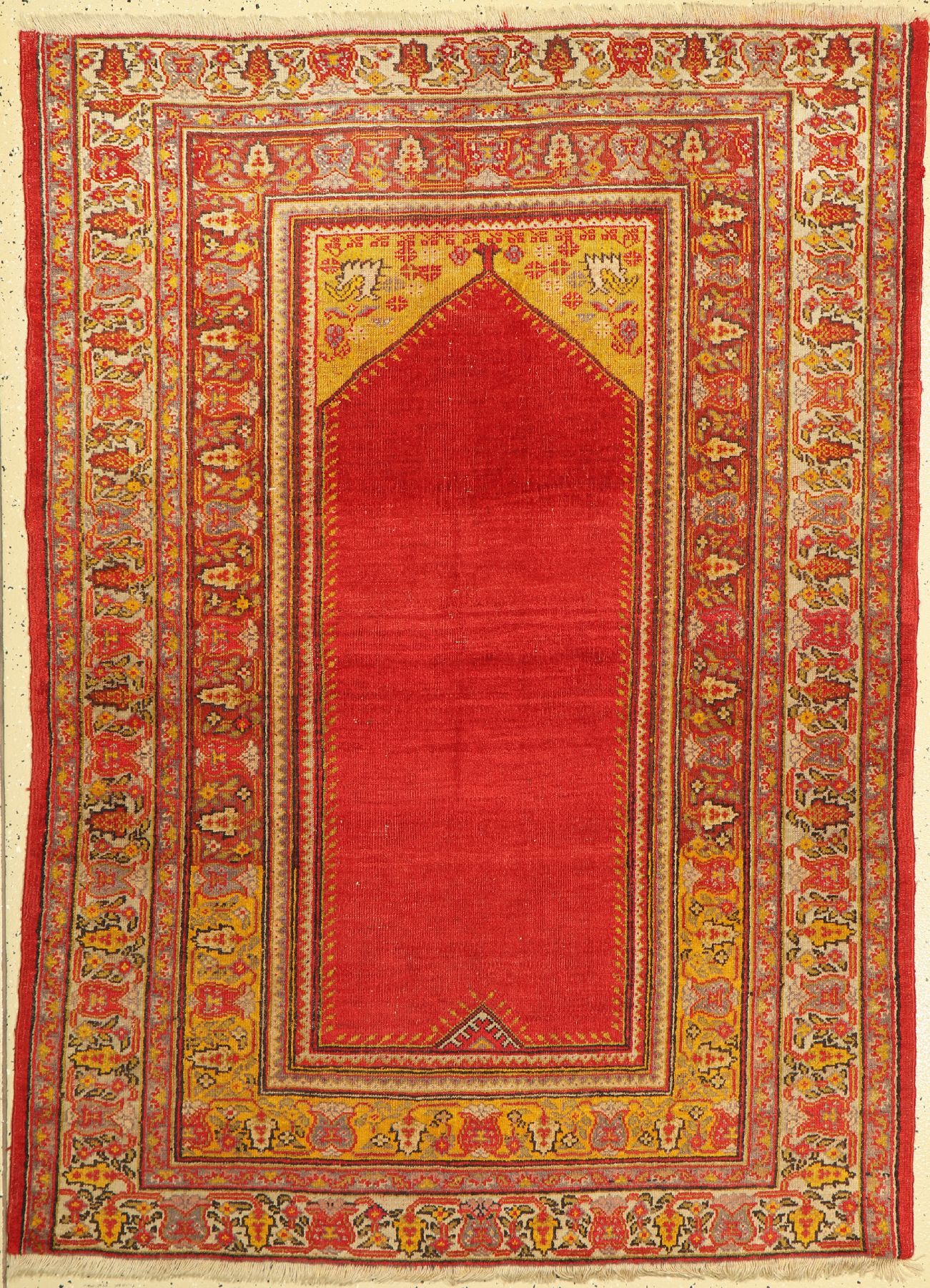 Kirsehir antik, Türkei, Ende 19.Jhd, Wolle auf Wolle, ca. 185 x 134 cm, EHZ: 3-4