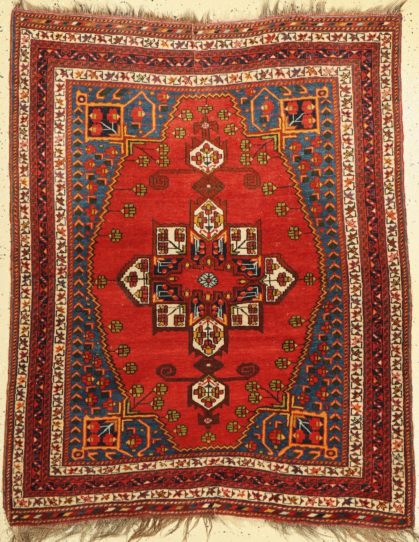 Afschar antik, Persien, um 1900, Wolle auf Wolle, ca. 140 x 114 cm, EHZ: 3