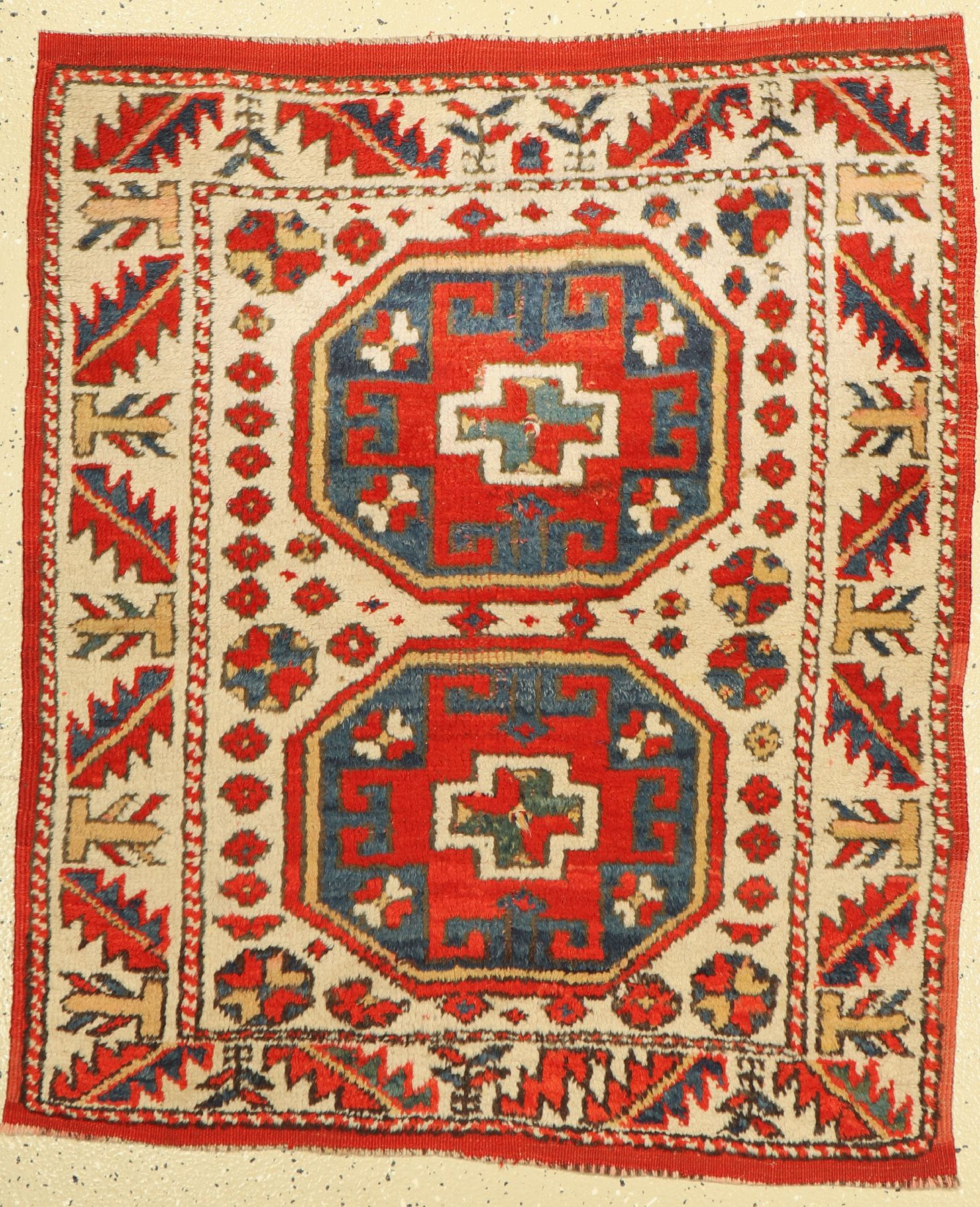 Bergama Türkei, um 1940, Wolle auf Wolle, ca. 106 x 88 cm, EHZ: 2