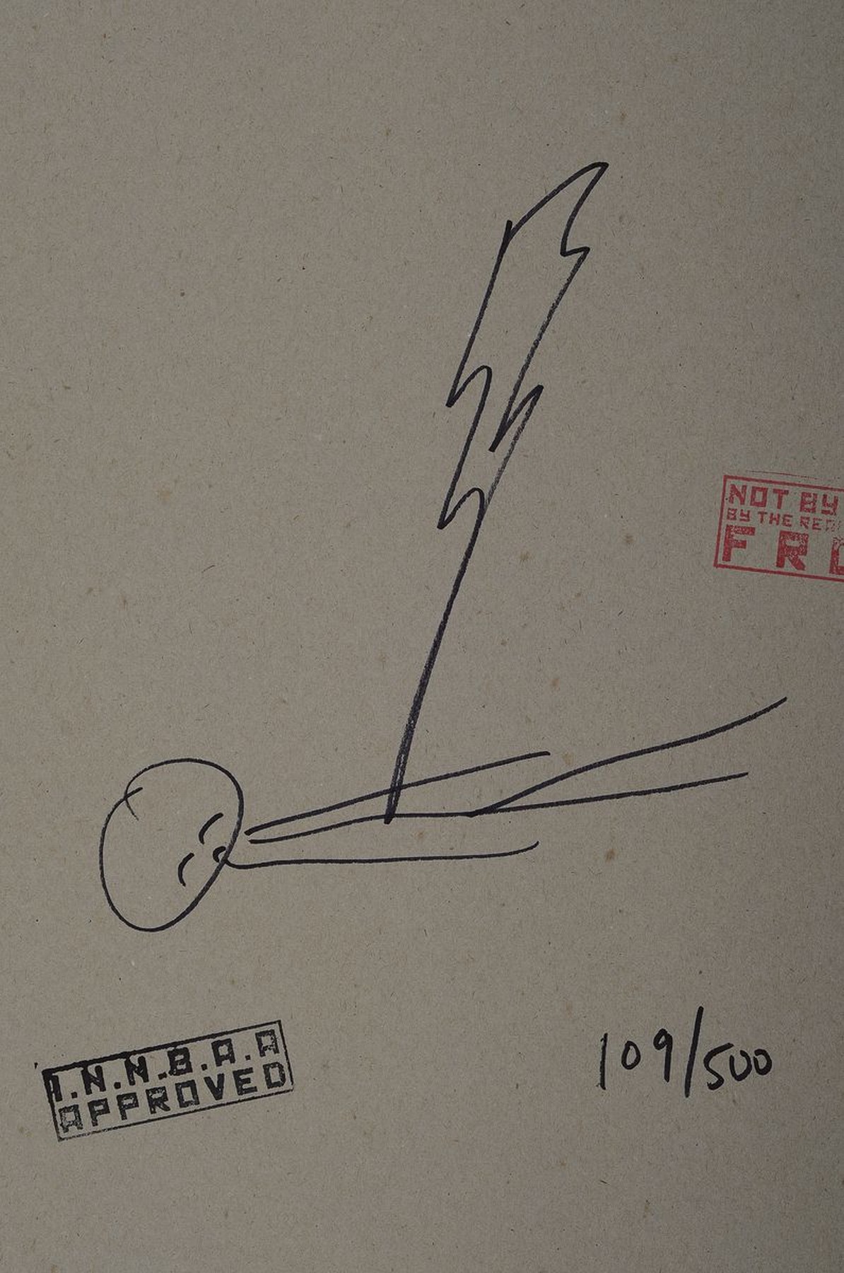 Detail a: NOT BY BANKSY BY NOT NOT BANKSY, "True Love fake art Suckers!), 2019, Farbsiebdruck auf Pappe, verso sign., num. 109/500, Stempel, inkl. ...