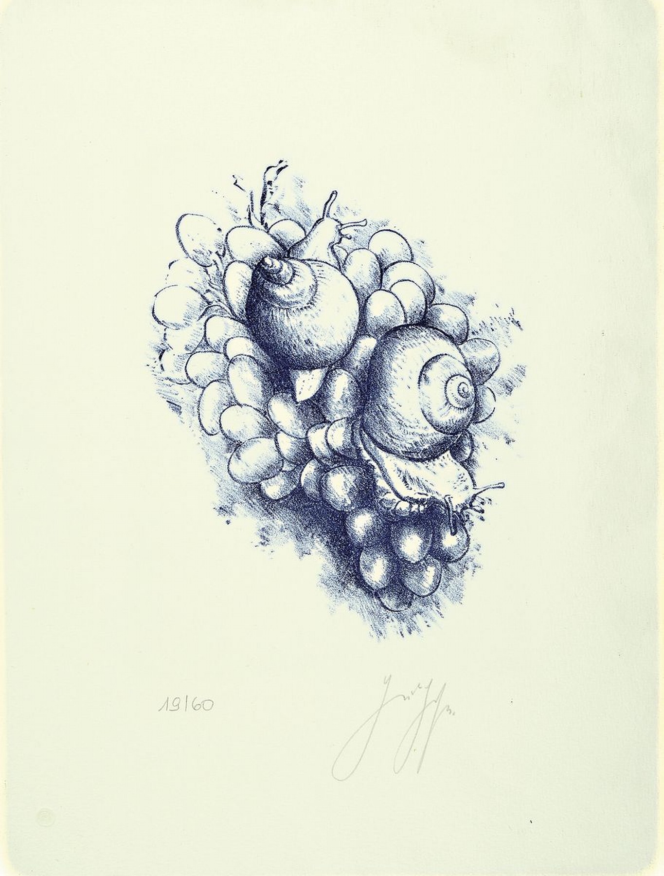 Günter Grass, 1927-2015, Lithographie, handsigniert und num. 19/60, u.Gl., R. ca. 43x33cm