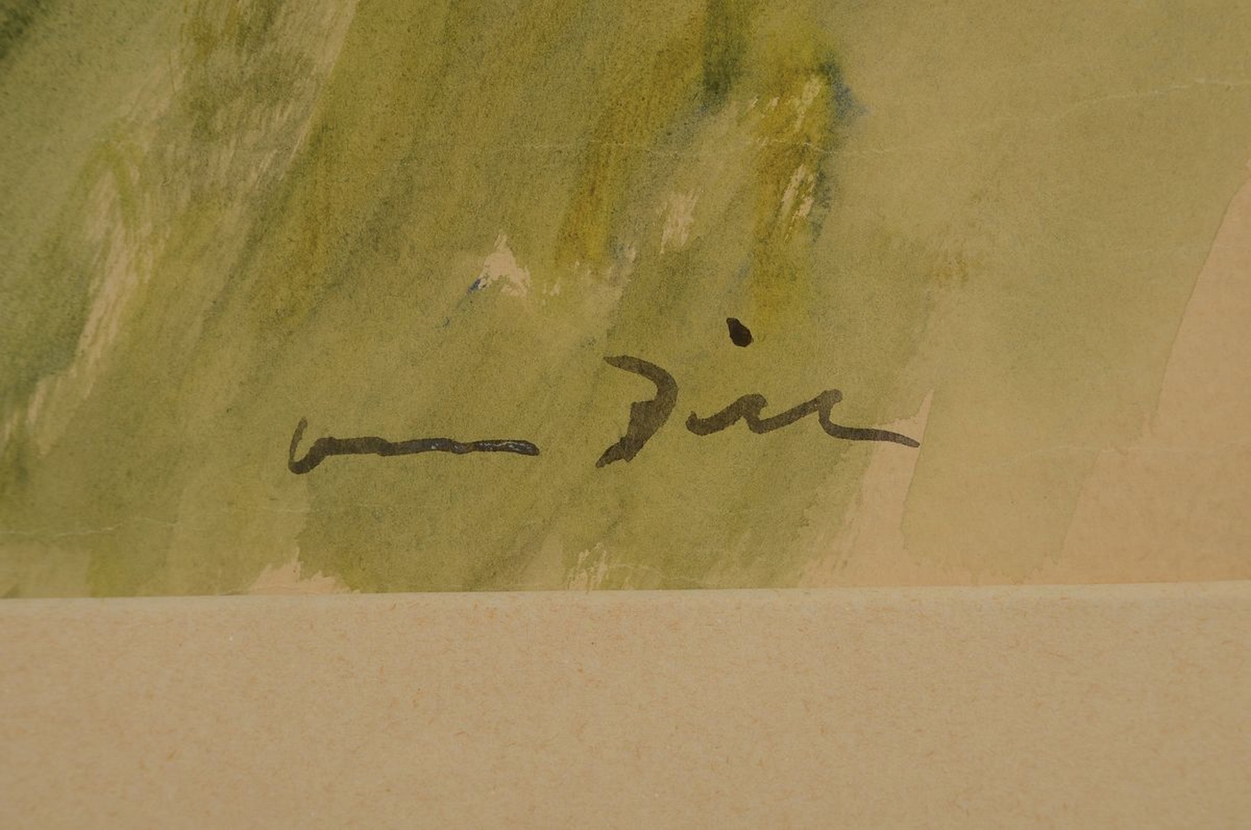 Detail a: Otto Dill, 1884 Neustadt-1957 Bad Dürkheim, Pferdekopf, Aquarell auf Papier, rechts unten signiert, ca. 45x31cm, PP, u.Gl.; R. ca. 71x53cm