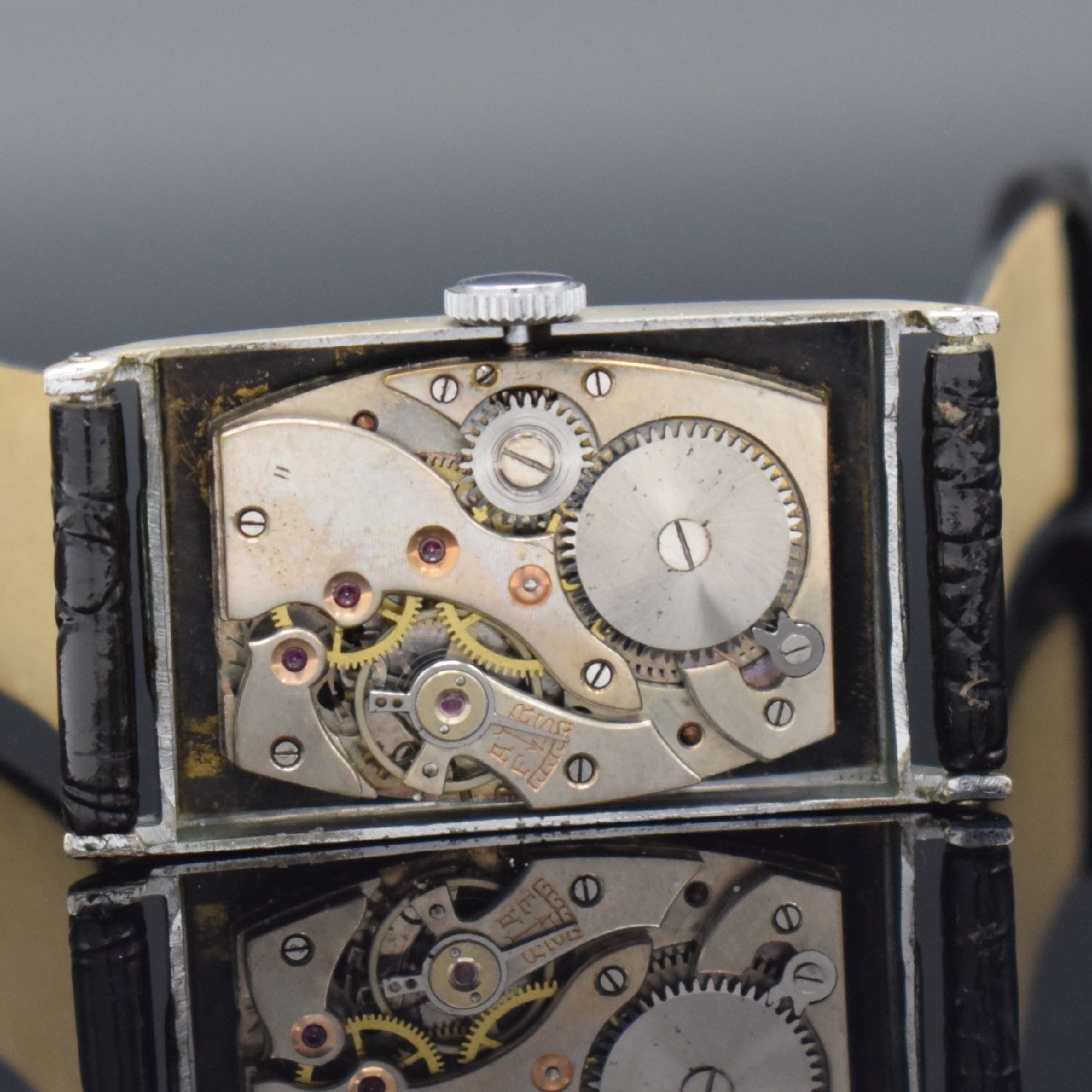 Detail b: ERAX Extra große Herrenarmbanduhr 39 mm & MONTBLANC Precision Armbanduhr, Schweiz/ Deutschland 1930er Jahre, Handaufzug, verchr. Gehäuse, ...