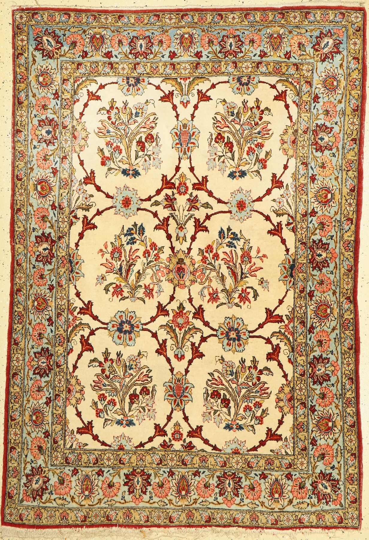 Ghom alt, Persien, um 1950, Wolle auf Baumwolle, ca. 200 x 140 cm, EHZ: 3