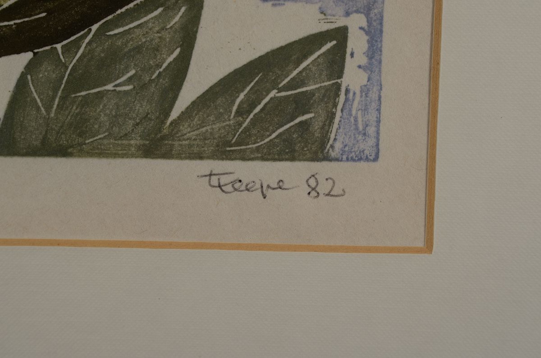 Detail c: Friedrich Teepe, Osnabrücker Künstler 1929 - 2012, drei Linolschnitte: "Syrinx", " Diana im Bade" und "Daphne", alle ...