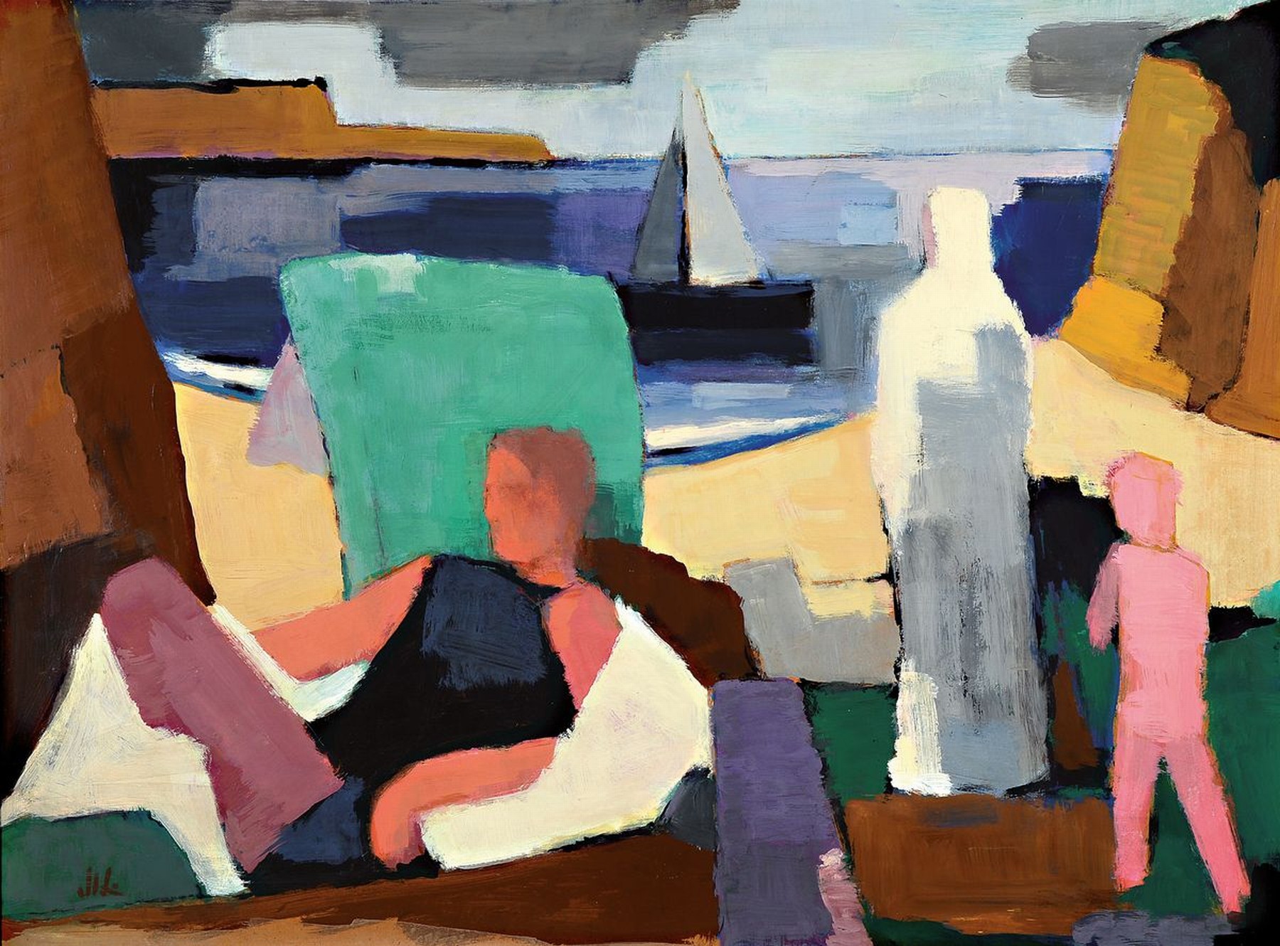 Hellmuth Mueller-Leutert, 1892 Gießen - 1973, Studium Städelschule Frankfurt, stark durch die neue Sachlichkeit und den Expressionismus ...
