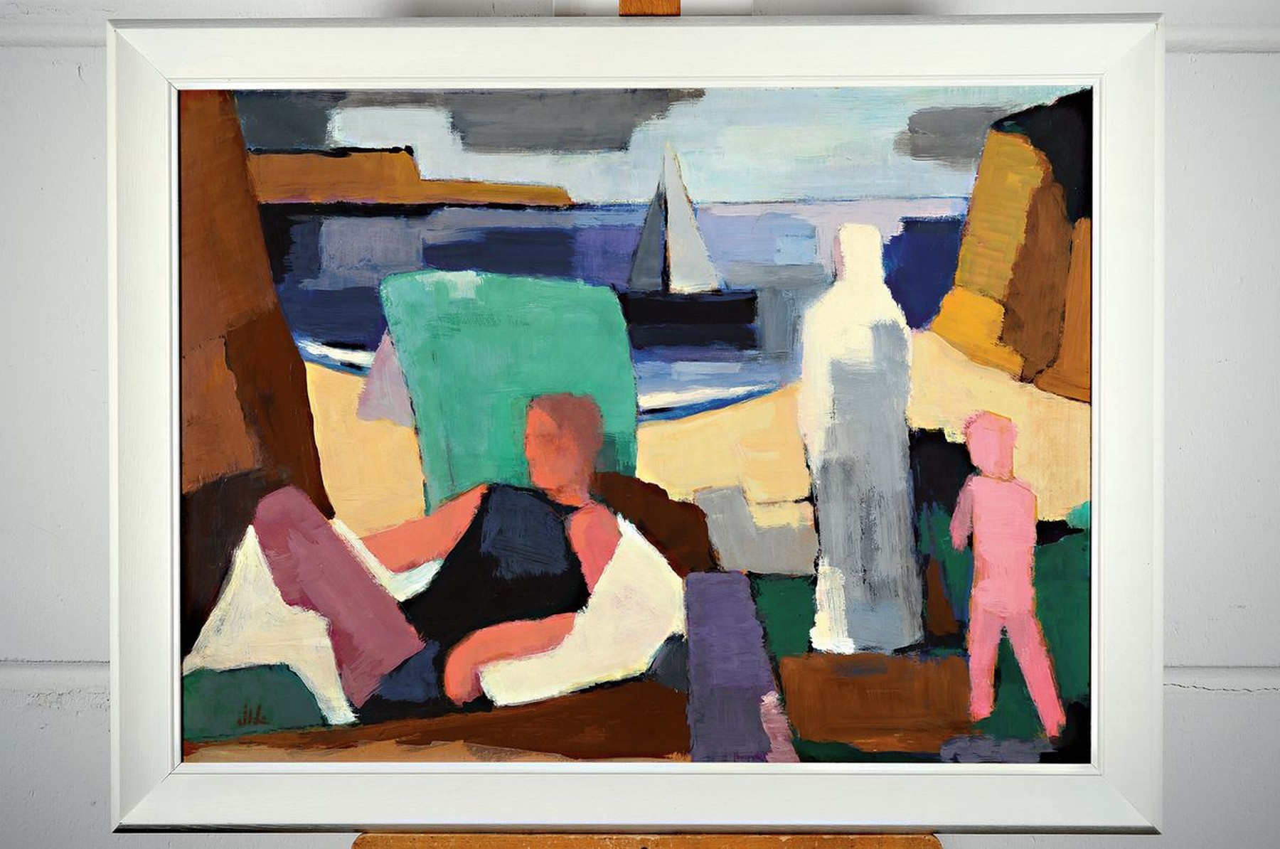 Detail k: Hellmuth Mueller-Leutert, 1892 Gießen - 1973, Studium Städelschule Frankfurt, stark durch die neue Sachlichkeit und den Expressionismus ...