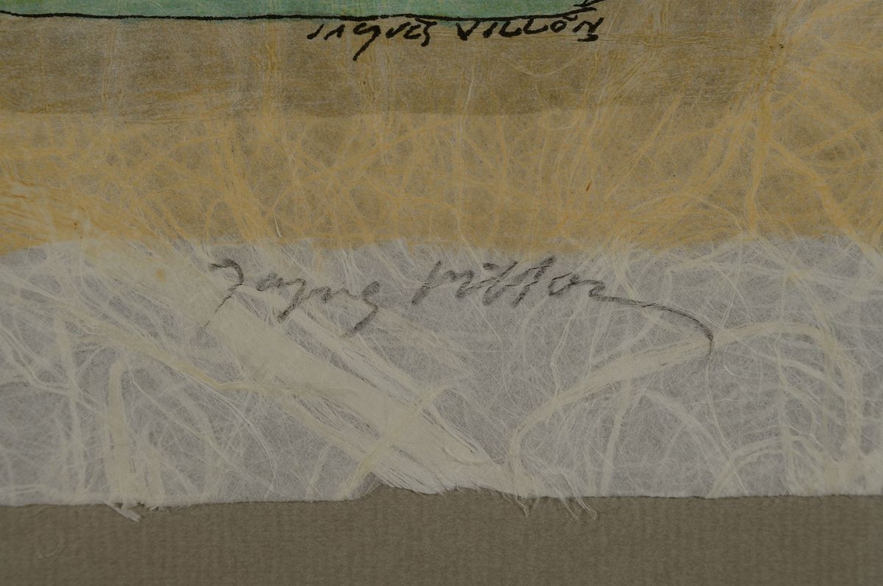 Detail a: Jacques Villon, 1875 Damville - 1963 Paris, französischer Maler und Grafiker. Lithographie auf handgeschöpftem Papier, re. u. im Druck signiert und ...