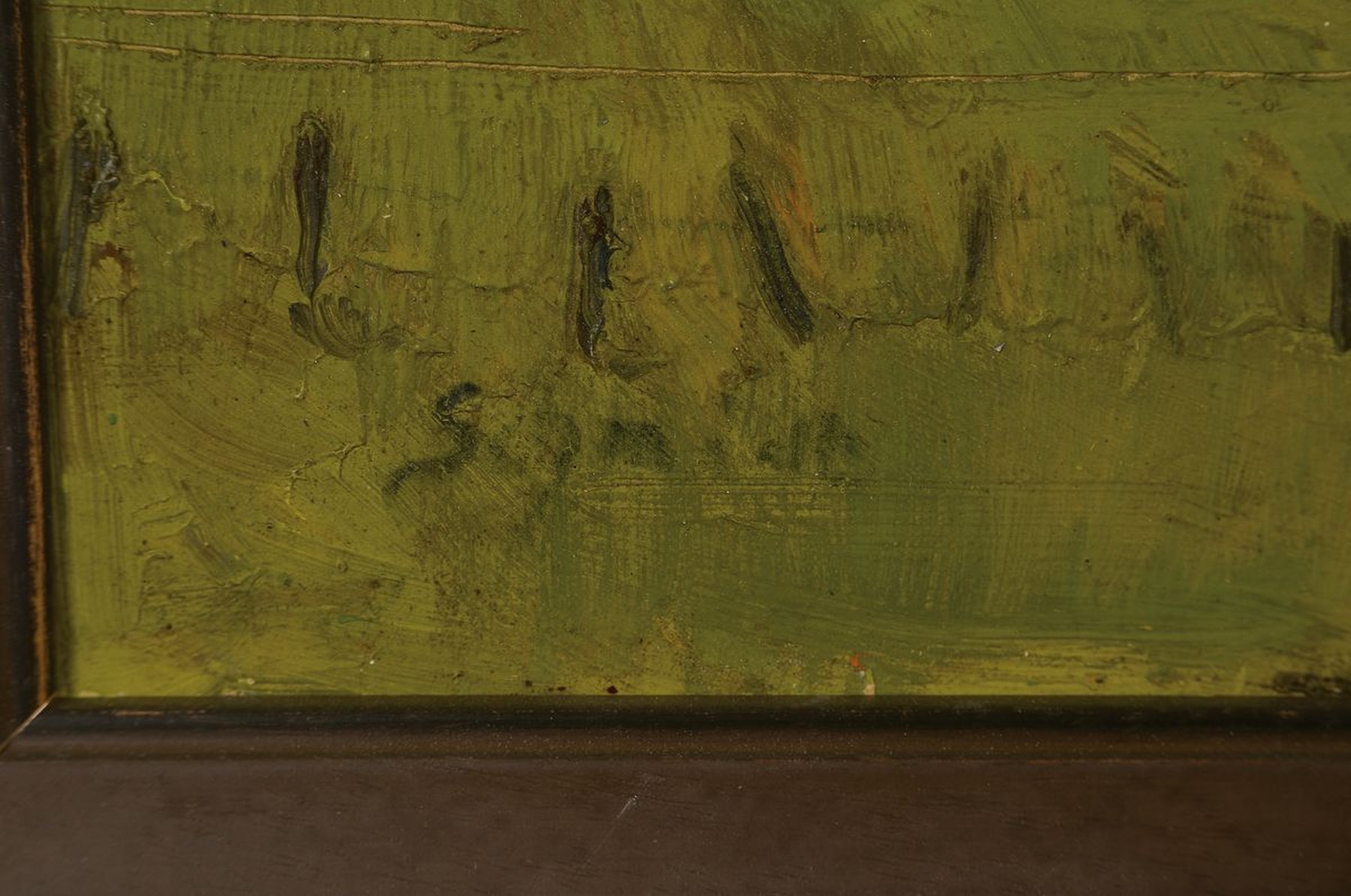 Detail a: Hugo Schmidt, geb. 1890 Marienburg, Landschaft an der Ostsee, Öl/Malkarton, links unten signiert, ca. 46x56cm, R.