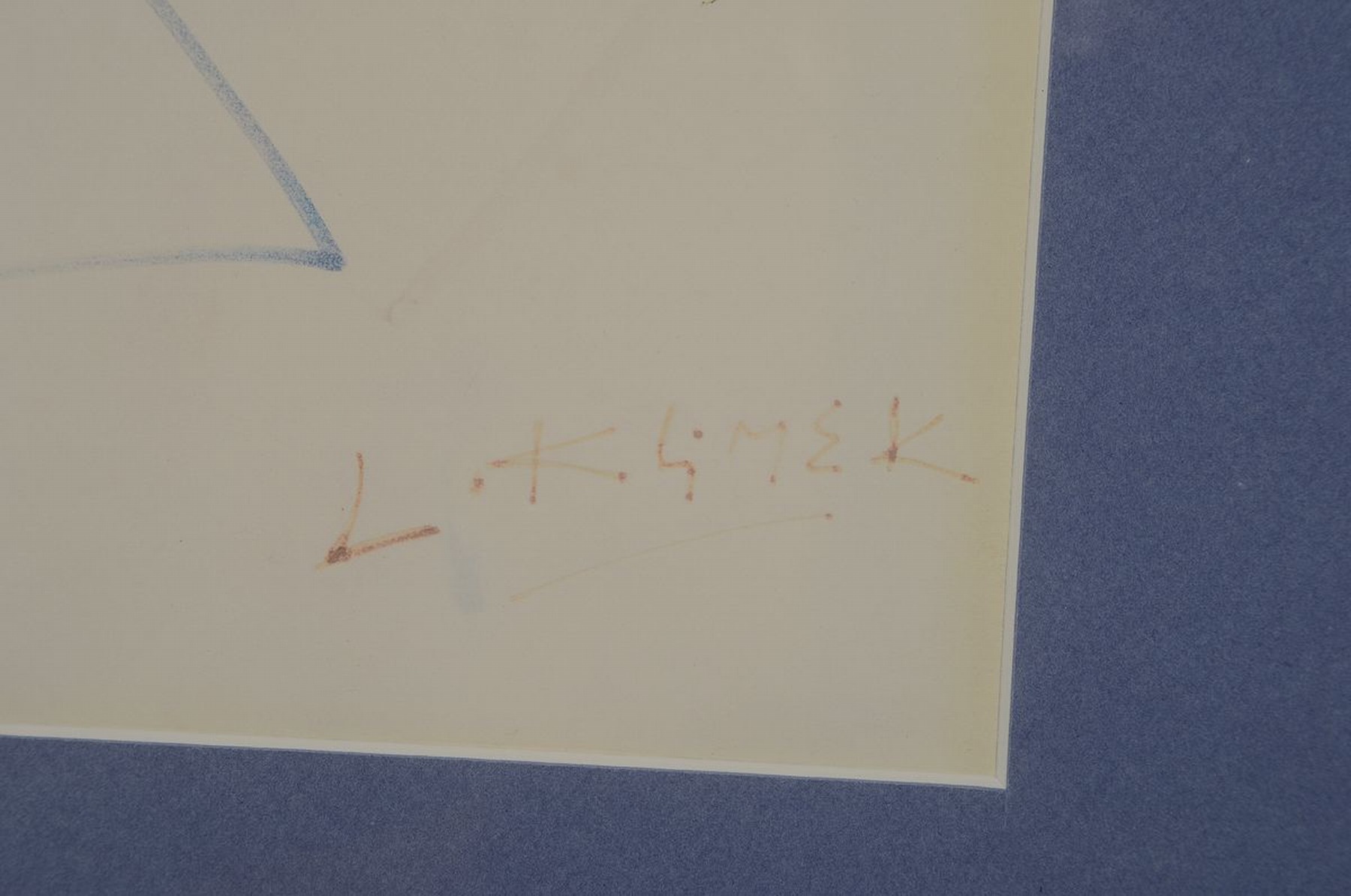 Detail c: Ludwig Klimek, 1912-1992, Akte, Filzstift auf Papier, rechts unten signiert, ca. 35x26cm, PP, u.Gl., R. ca. 51x42cm