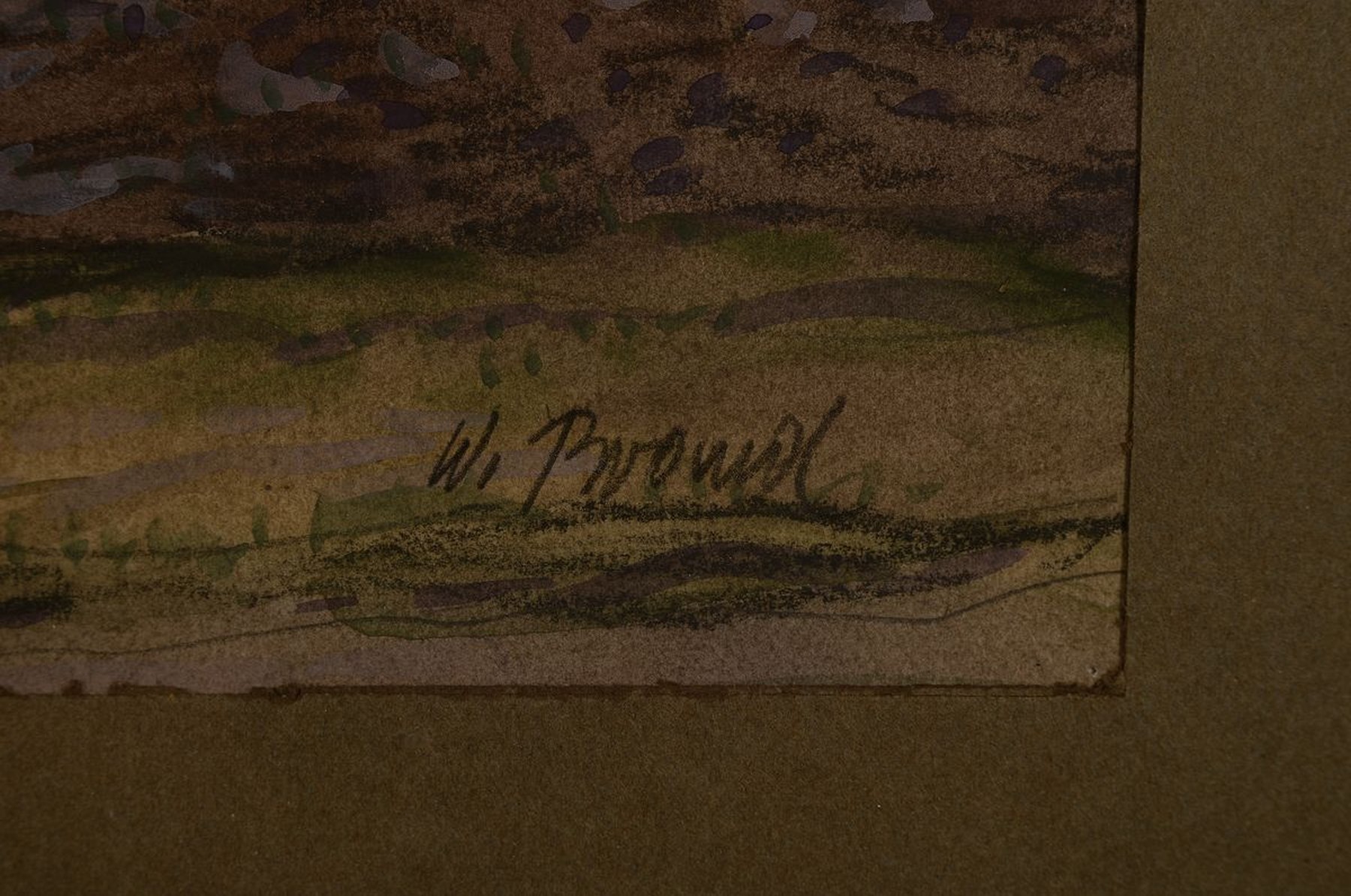 Detail a: Werner Brand, geb. 1933 Löbau, lebt und arbeitet in der Pfalz, Die Teufelskanzel bei Jockgrim, Aquarell auf Papier, rechts unten signiert, ca. ...