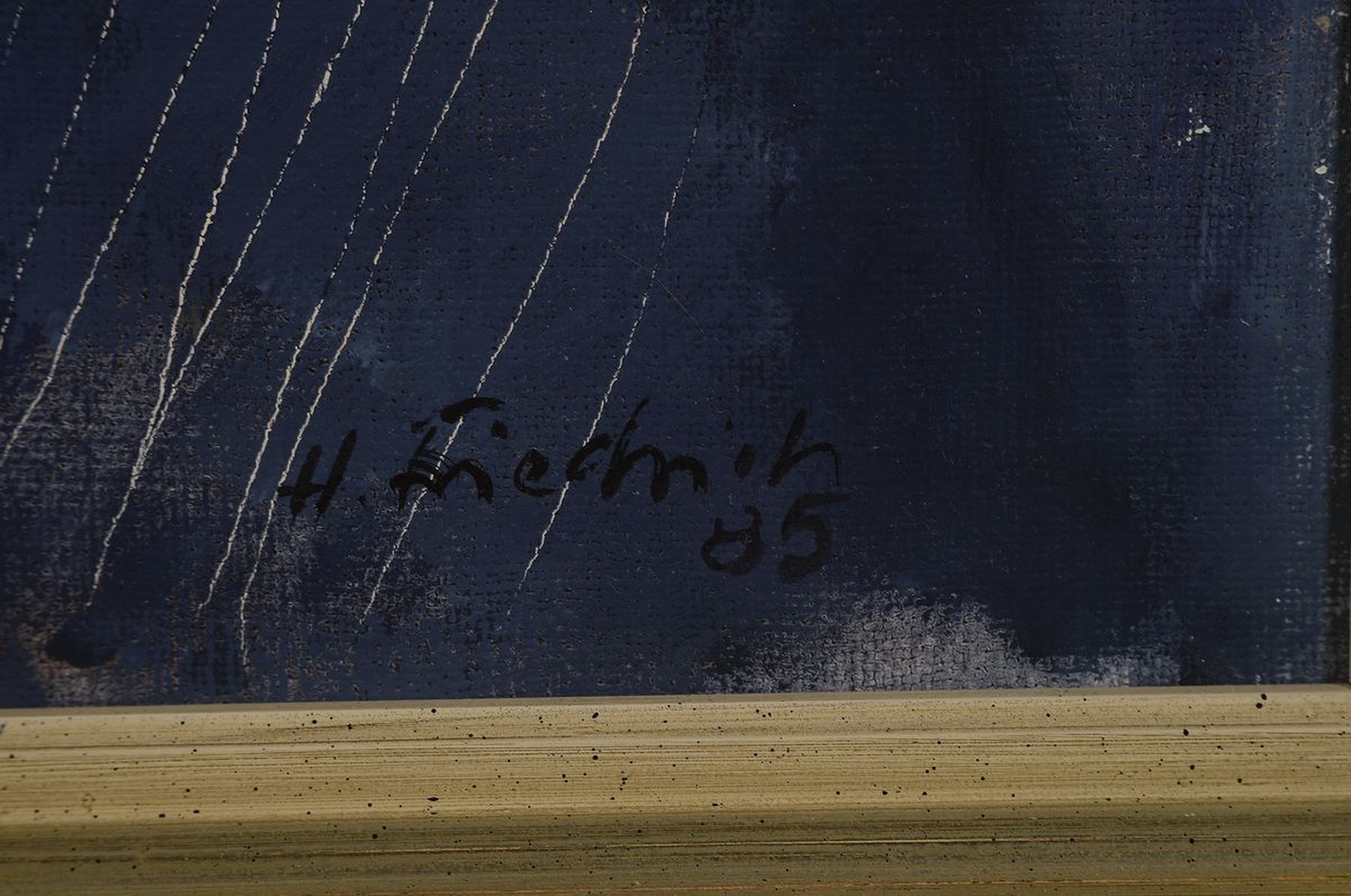 Detail a: Heinz Friedrich, 1924-2018 Schwetzingen, Porträt des Helmut Kohl, wohl aus den 1985er Jahren, Öl/Lwd, rechts unten signiert, ca. 65x54cm, R. ca. ...