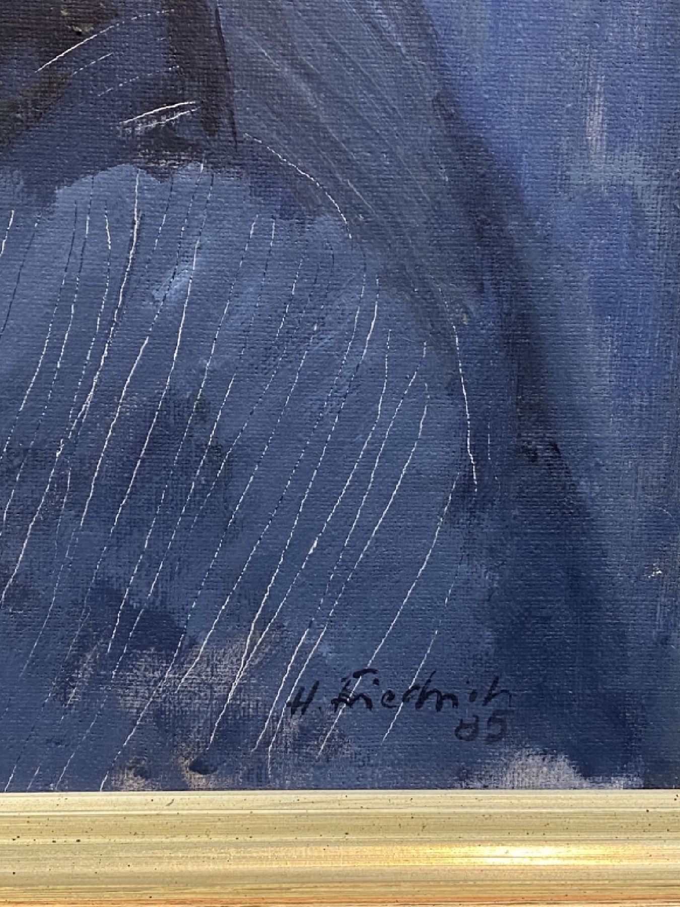 Detail d: Heinz Friedrich, 1924-2018 Schwetzingen, Porträt des Helmut Kohl, wohl aus den 1985er Jahren, Öl/Lwd, rechts unten signiert, ca. 65x54cm, R. ca. ...
