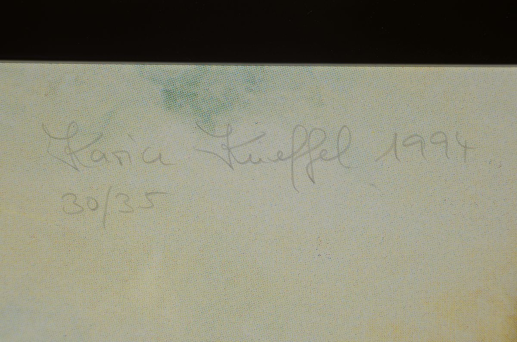 Detail a: Karin Kneffel, geb. 1957, bekannte deutsche Malerin, Studium in Düsseldorf, Meisterschülerin bei Gerhard Richter, Kneffel zählt zu den ...