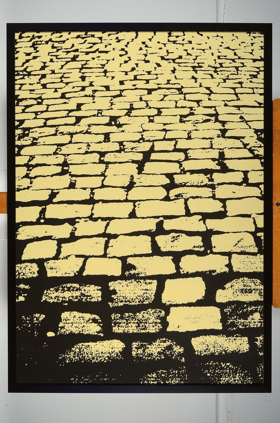 Detail k: Jochen Gerz, geb. 1940, Serigraphie auf Karton, handsigniert, num. 30/35, aus 1994, Blattgr. 85 x 59.5 cm , Rahmen 87 x 63 cm