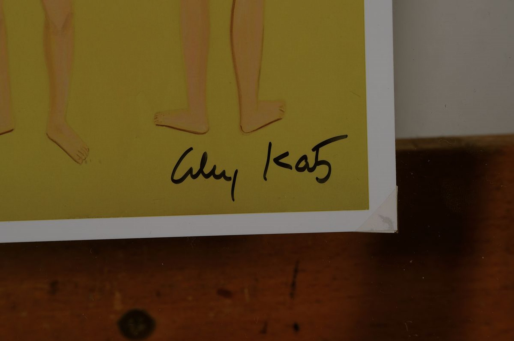 Detail a: Alex Katz, geb. 1927, "Four Nudes", Fotografie, handsign., gerahmt zwischen doppeltem Plexiglas, Motiv ca. 20x20 cm, gesamt ca. 32x32 cm