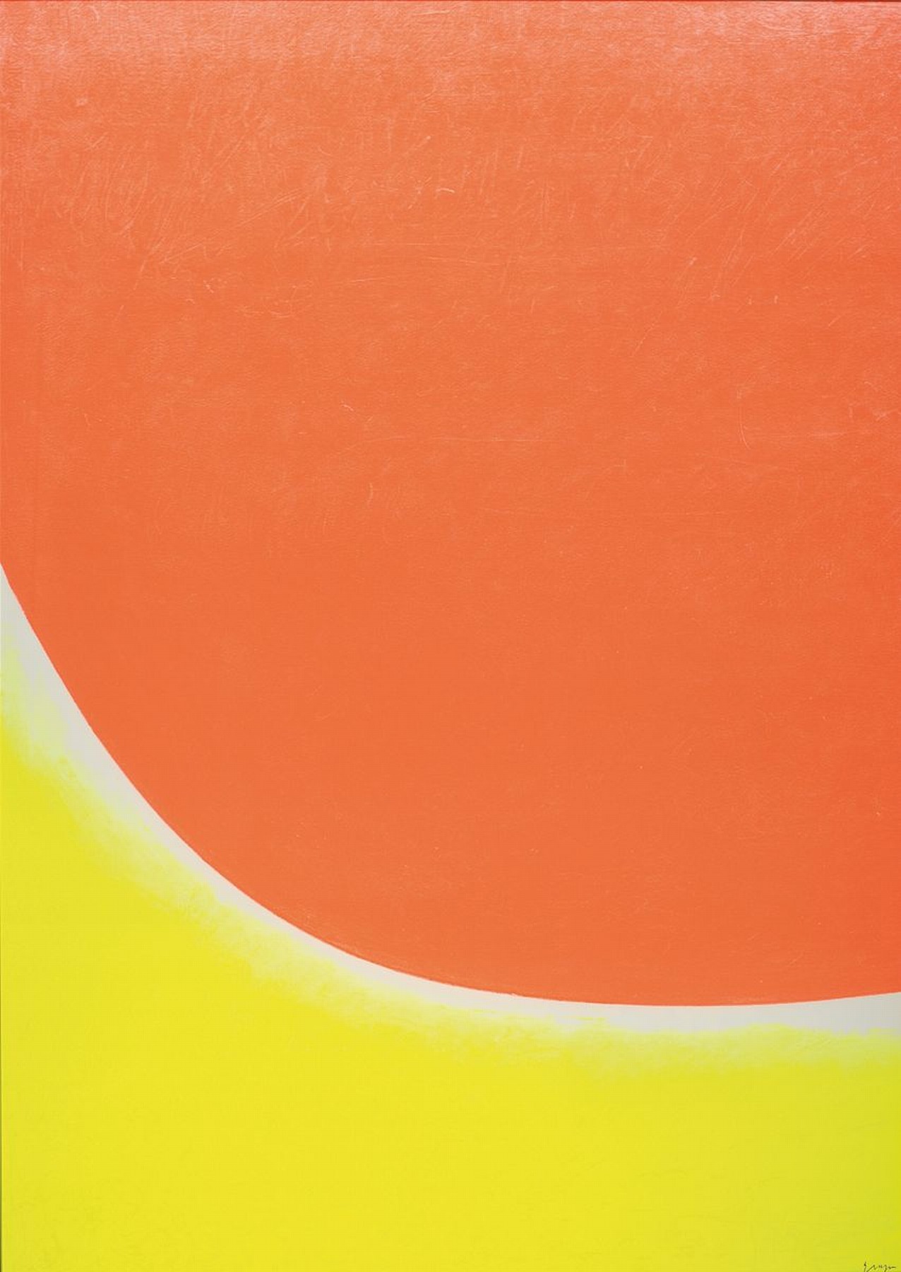 Ruprecht Geiger, 1908 - 2009, Serigraphie mit kl. Auflage, num. 30/35, handsigniert, ca. 84 x 59.5 cm, unter Glas, Rahmen ca. 87 x 63 cm