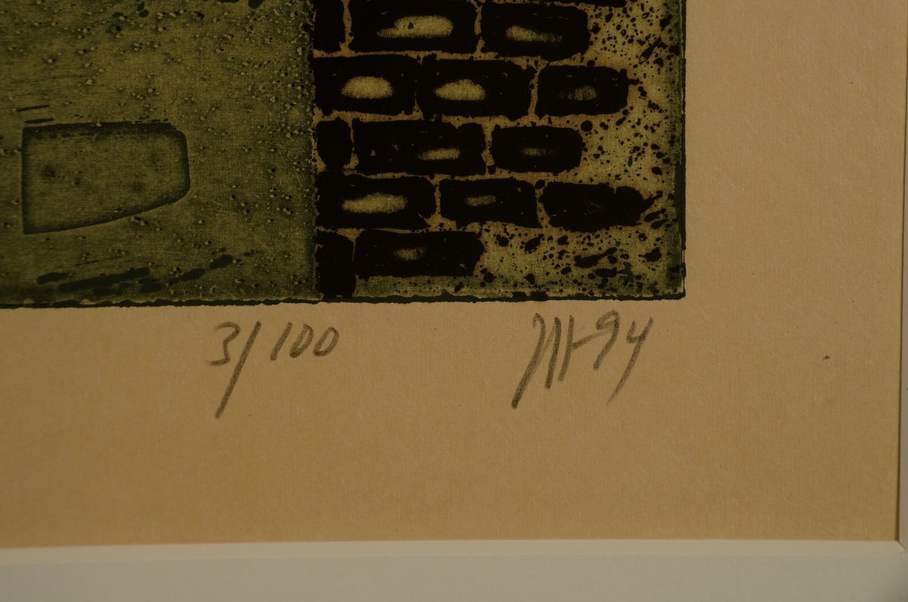 Detail a: Horst Janssen, 1928 - 1995, Farbradierung von zwei Platten auf festem Paper, Blattgr. 56 x 76 cm, die große Farbradierung ist handsigniert und num. ...