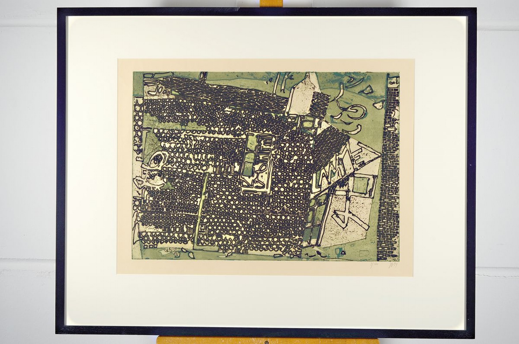 Detail k: Horst Janssen, 1928 - 1995, Farbradierung von zwei Platten auf festem Paper, Blattgr. 56 x 76 cm, die große Farbradierung ist handsigniert und num. ...