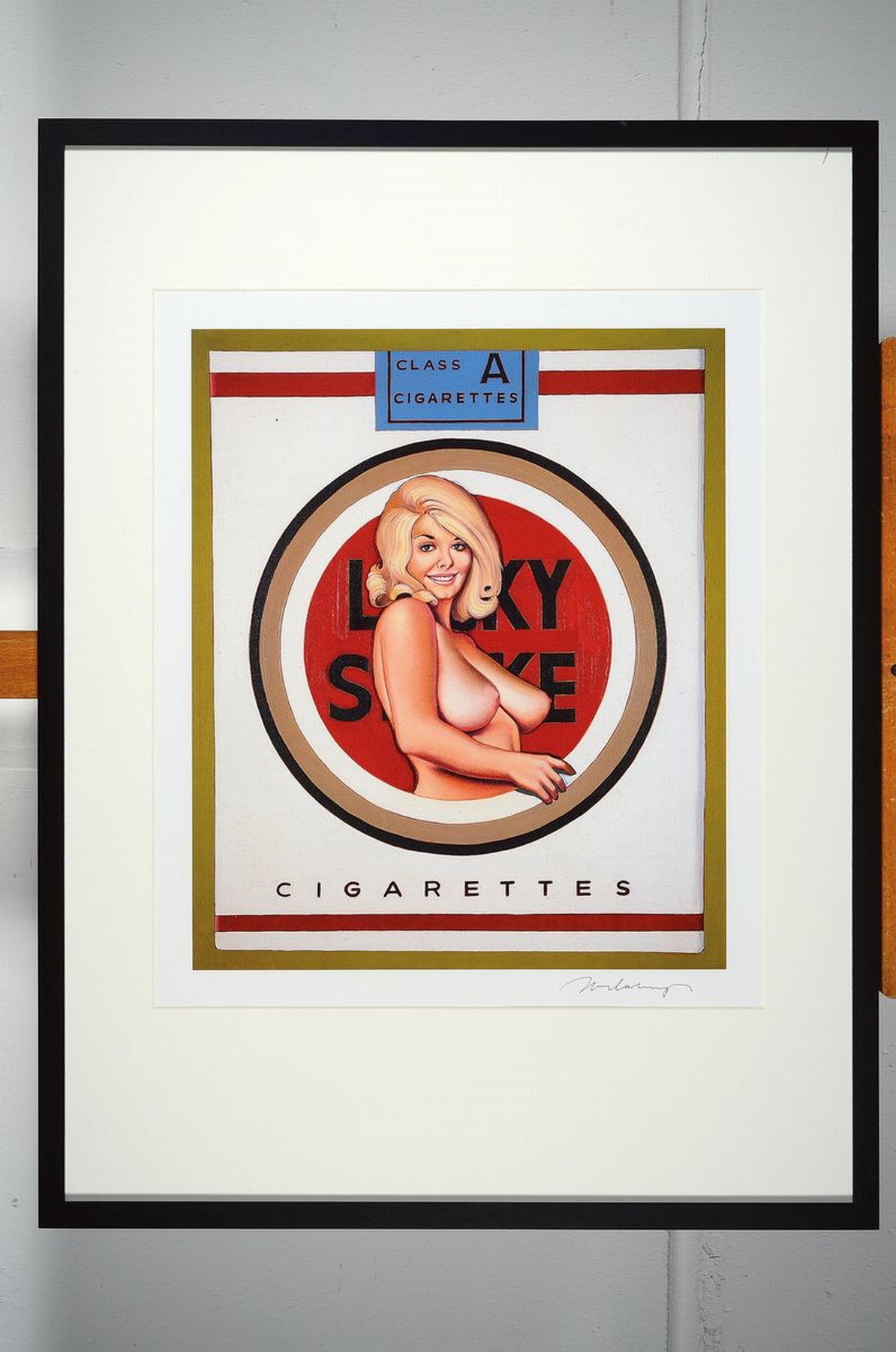 Detail k: Mel Ramos,1935-2018, Farboffsetlithografie, "Lucky Lulu Blonde" ,handsigniert, es existieren nur wenige handsignierte Exemplare, ca. 54 x ...