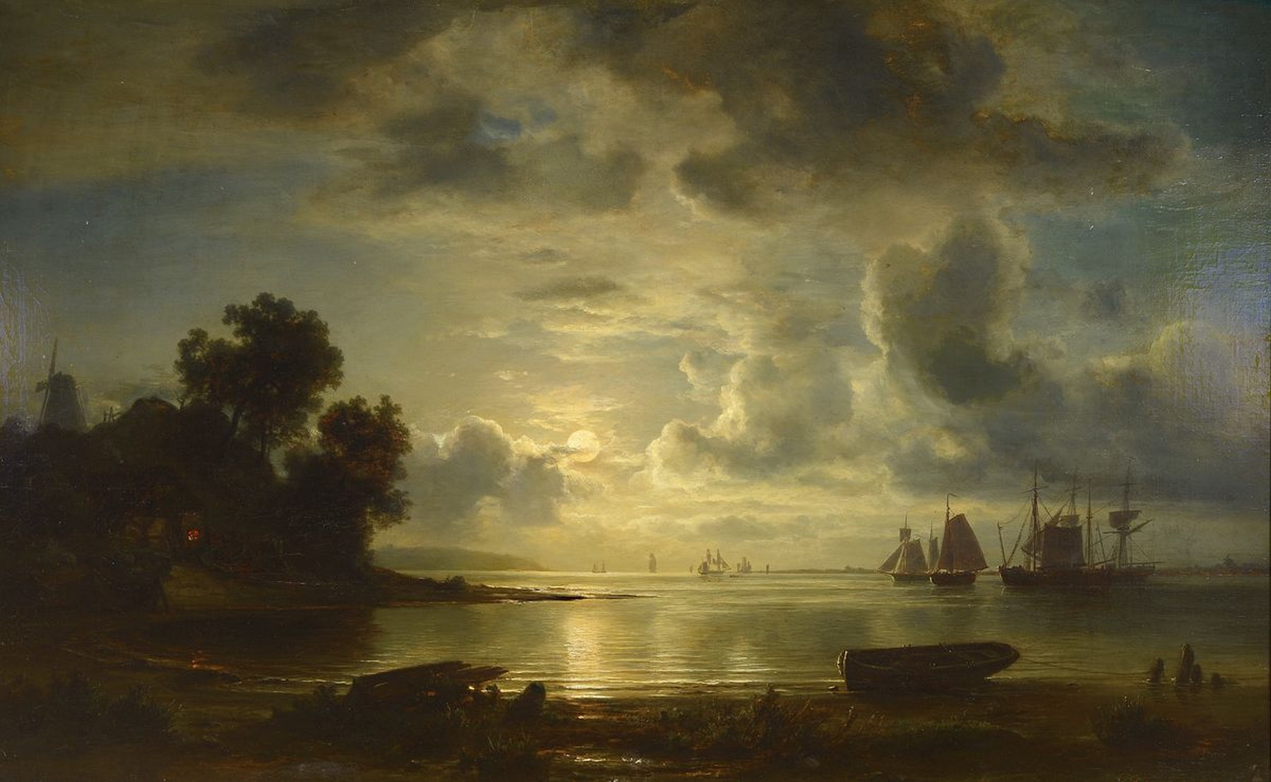 Christian Ernst Bernhard Morgenstern, 1805 Hamburg - 1867 München,, deutscher Landschaftsmaler und bedeutender Vertreter des malerischen Realismus, ...
