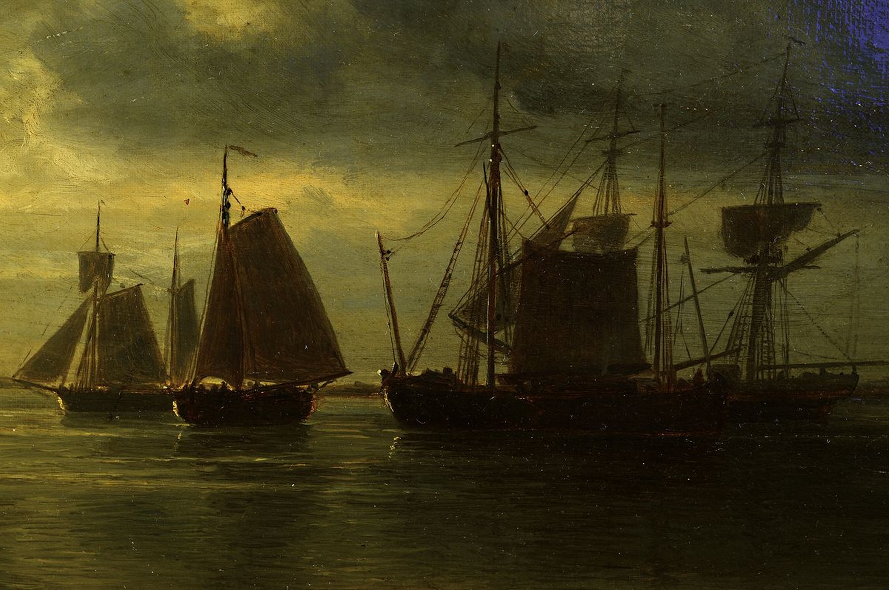 Detail a: Christian Ernst Bernhard Morgenstern, 1805 Hamburg - 1867 München,, deutscher Landschaftsmaler und bedeutender Vertreter des malerischen Realismus, ...