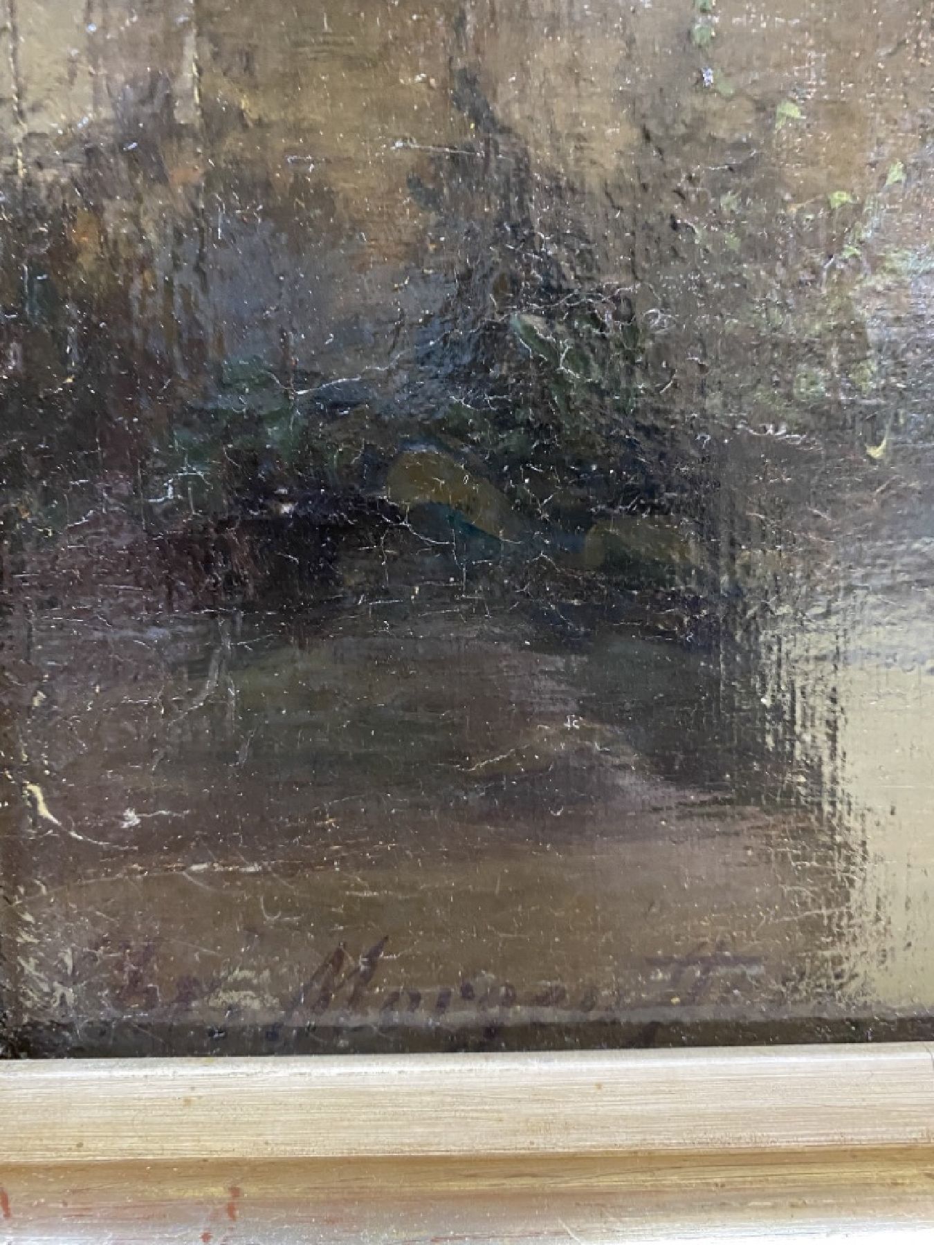 Detail c: Christian Ernst Bernhard Morgenstern, 1805 Hamburg - 1867 München,, deutscher Landschaftsmaler und bedeutender Vertreter des malerischen Realismus, ...