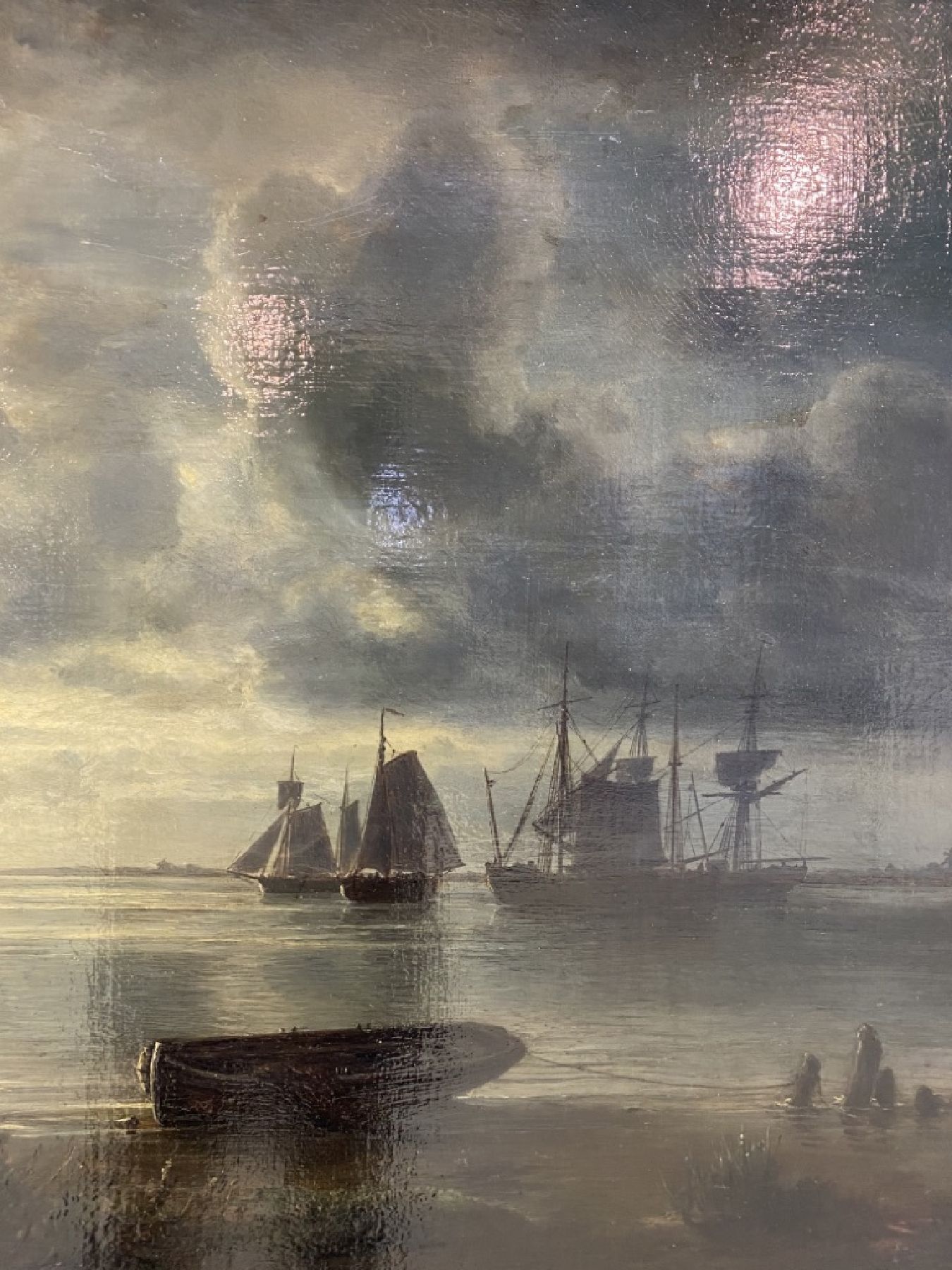Detail d: Christian Ernst Bernhard Morgenstern, 1805 Hamburg - 1867 München,, deutscher Landschaftsmaler und bedeutender Vertreter des malerischen Realismus, ...