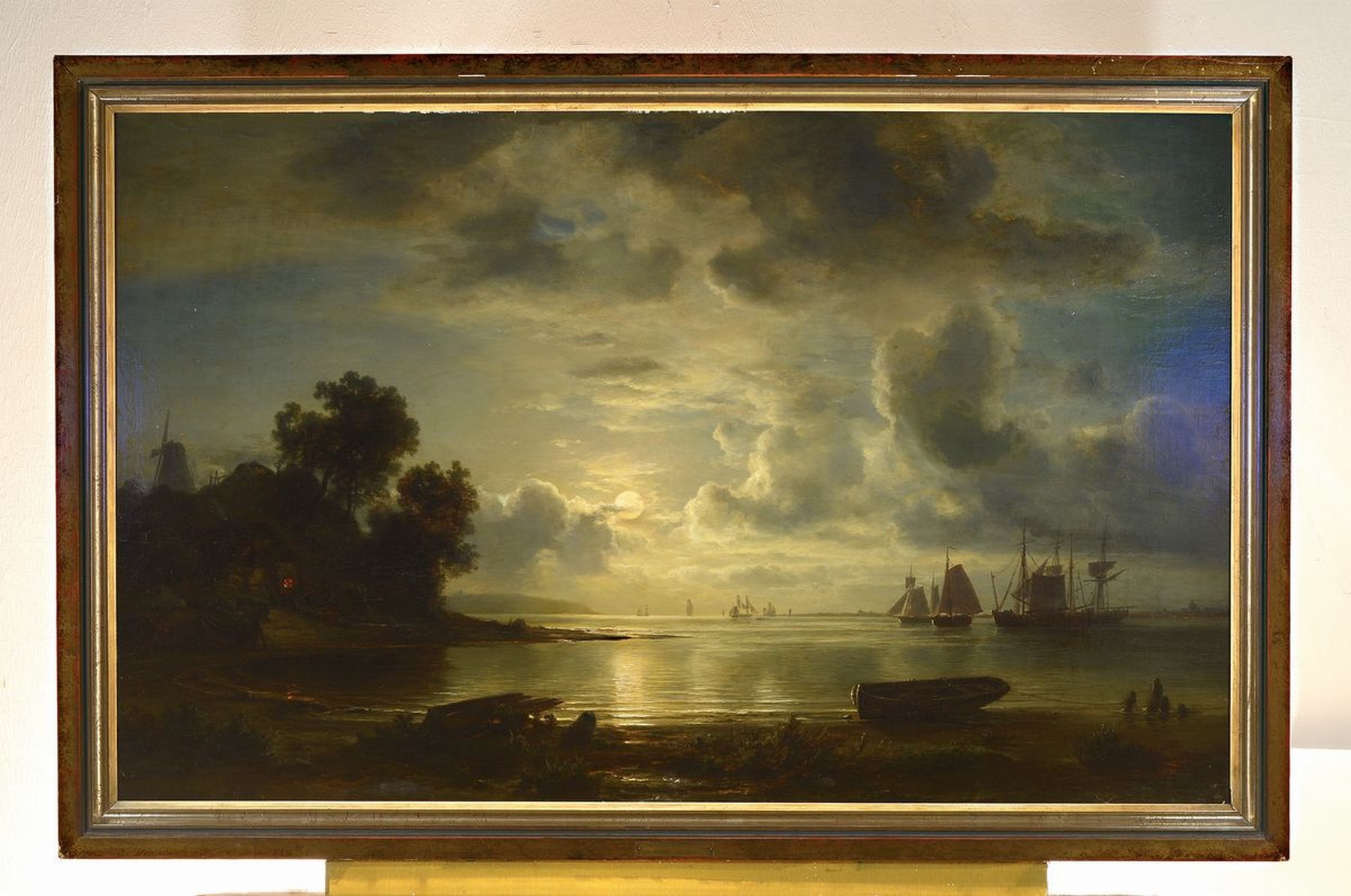 Detail k: Christian Ernst Bernhard Morgenstern, 1805 Hamburg - 1867 München,, deutscher Landschaftsmaler und bedeutender Vertreter des malerischen Realismus, ...