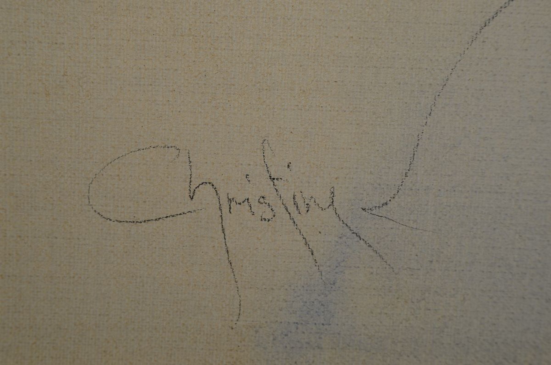 Detail a: Jürgen Görg, geb. 1951 Dernbach/Westerwald, Christine, Öl/Lwd, rechts unten signiert, ca. 100x80cm, Galerierahmen ca. 108x88cm, ehem. ...