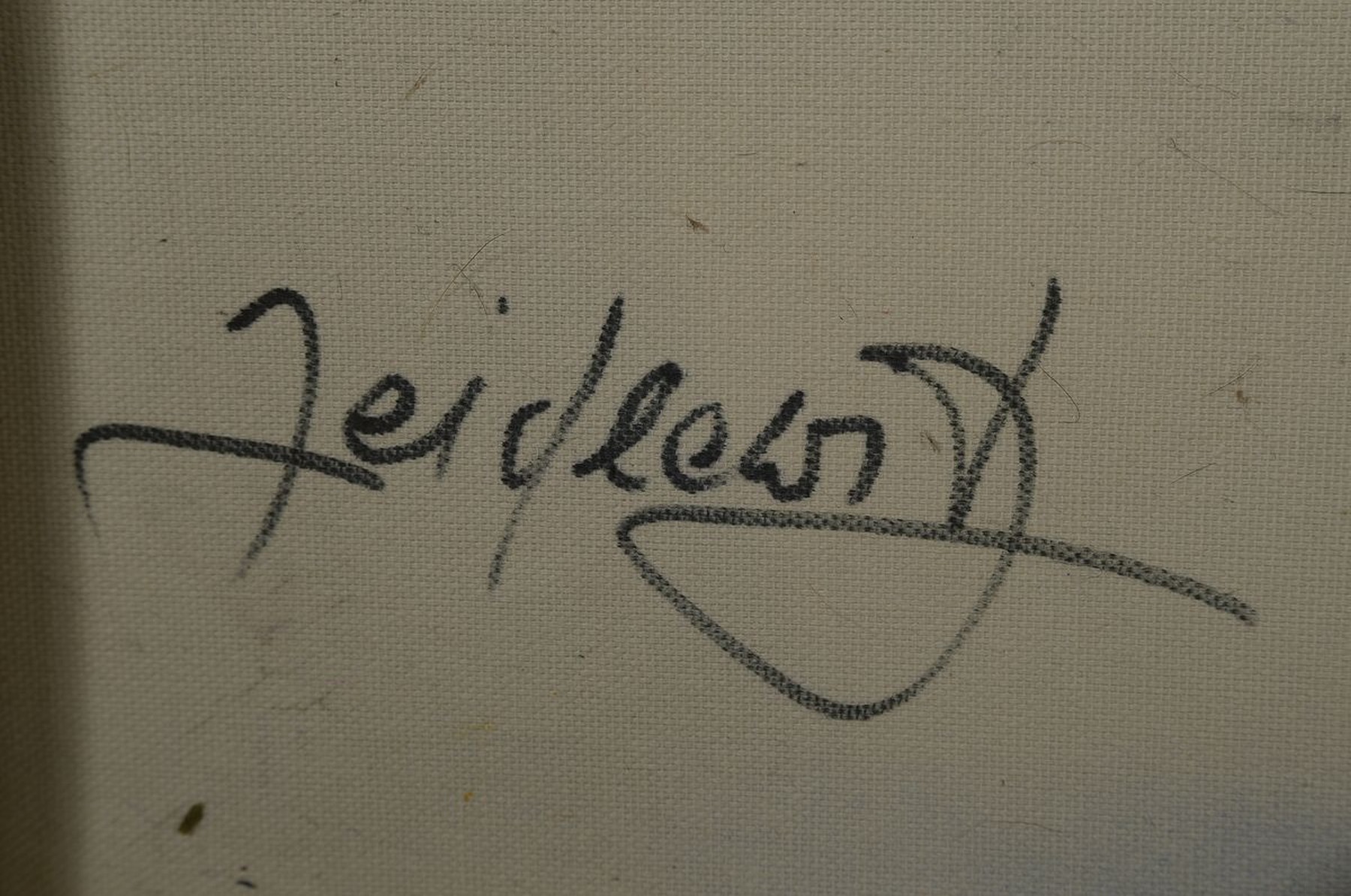 Detail a: Doris Zeidlewitz, geb. 1959, Studium am Städel in Frankfurt und an der Hochschule für Gestaltung Offenbach, Hier: "I give you my heart" ...