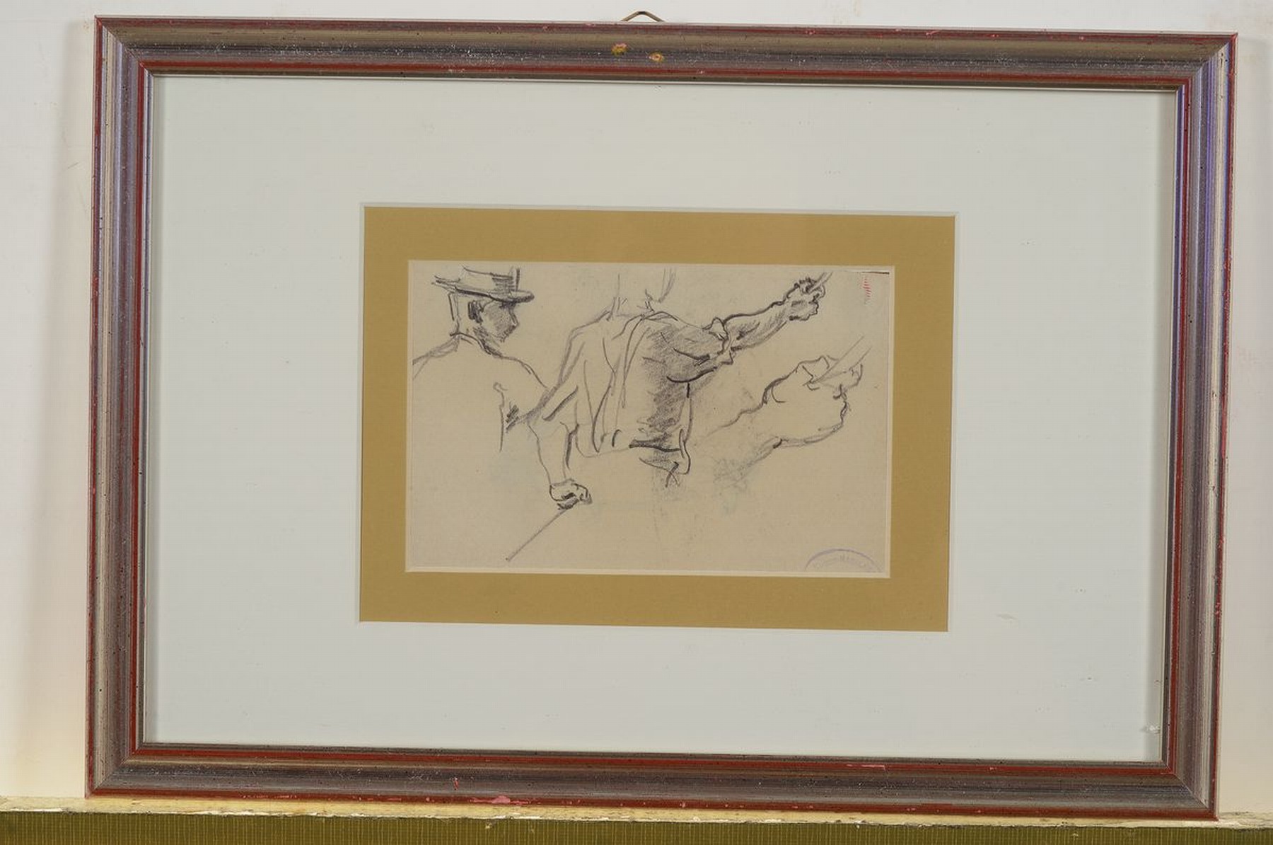 Detail n: Anton Burger, 1824 Frankfurt a.M.-1905 Kronberg, kleine Sammlung aus 8 Bleistift- Skizzen auf Papier, meist mit Nachlaßstempel, von ca. 7.5x7.5cm ...