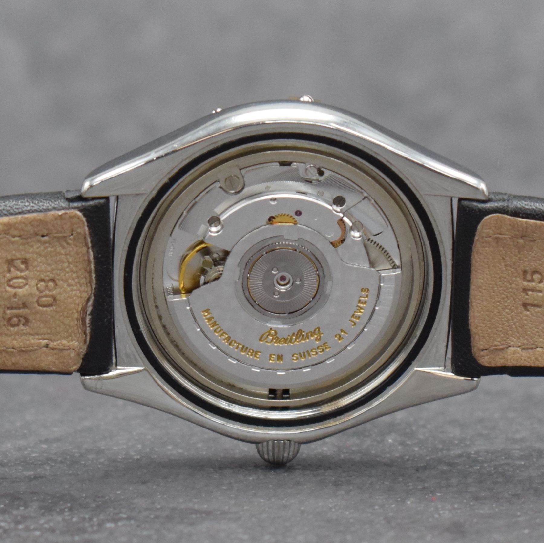 Detail g: BREITLING Antares World Herrenarmbanduhr mit 2er Zeitzone, Schweiz um 1995, Automatik, Ref. B 32047, verschr. Edelstahlgeh., Lünette m. verg. Reiter ...