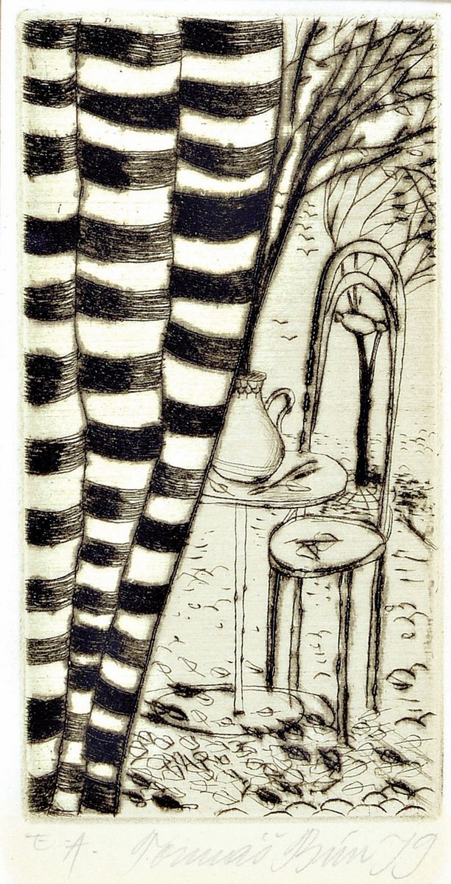 Tomas Bim, geb. 1946, zeitgen. Prager Künstler, Konvolut aus 2 Farblithografien, je handsign., num., unter Glas gerahmt, ca. 39x30, 29x20 cm