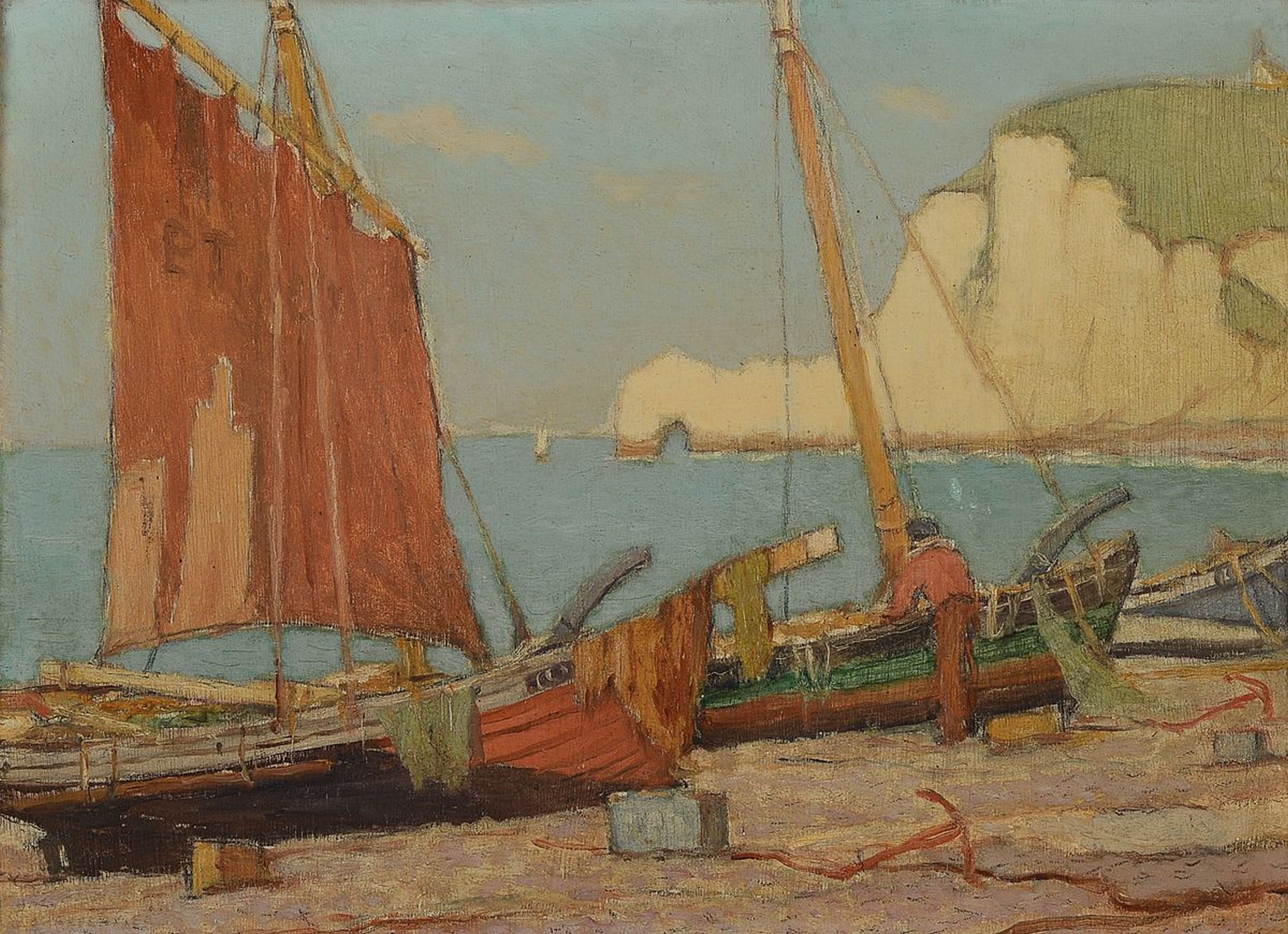 Georges Charpentier, wohl Emile Georges, 1866 Paris bis 1945, franz. Landschaftsmaler spezialisiert auf Küstenansichten, Schüler von Fernand ...