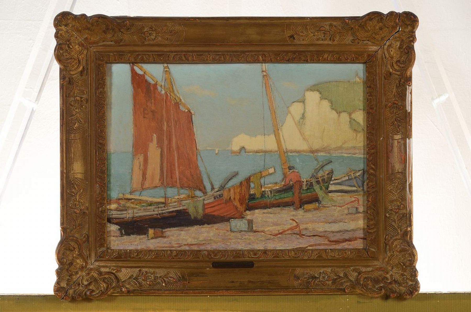 Detail k: Georges Charpentier, wohl Emile Georges, 1866 Paris bis 1945, franz. Landschaftsmaler spezialisiert auf Küstenansichten, Schüler von Fernand ...
