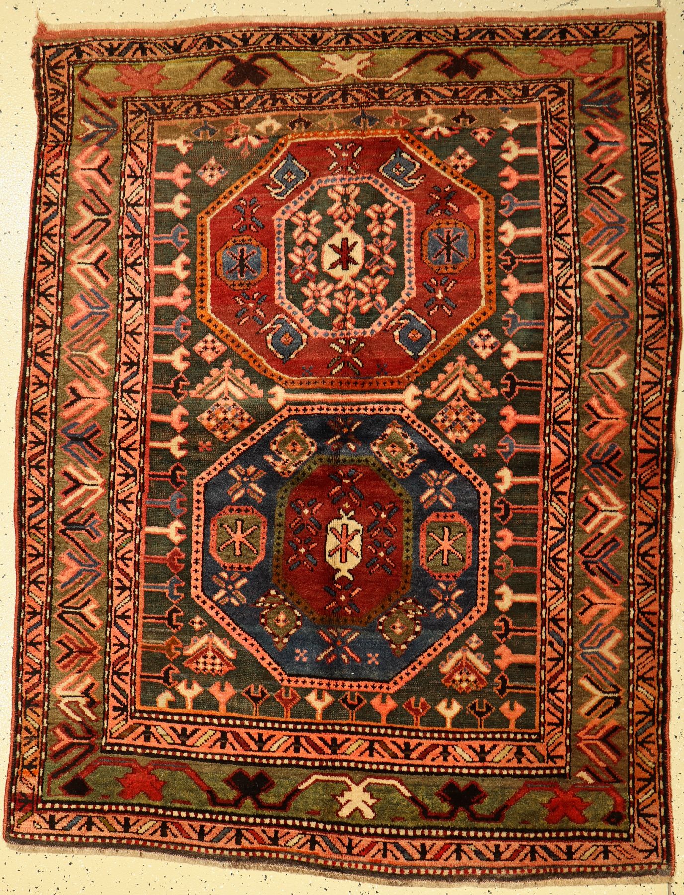 Kazak antik, Kaukasus, um 1910, Wolle auf Wolle, ca. 178 x 138 cm, EHZ: 3