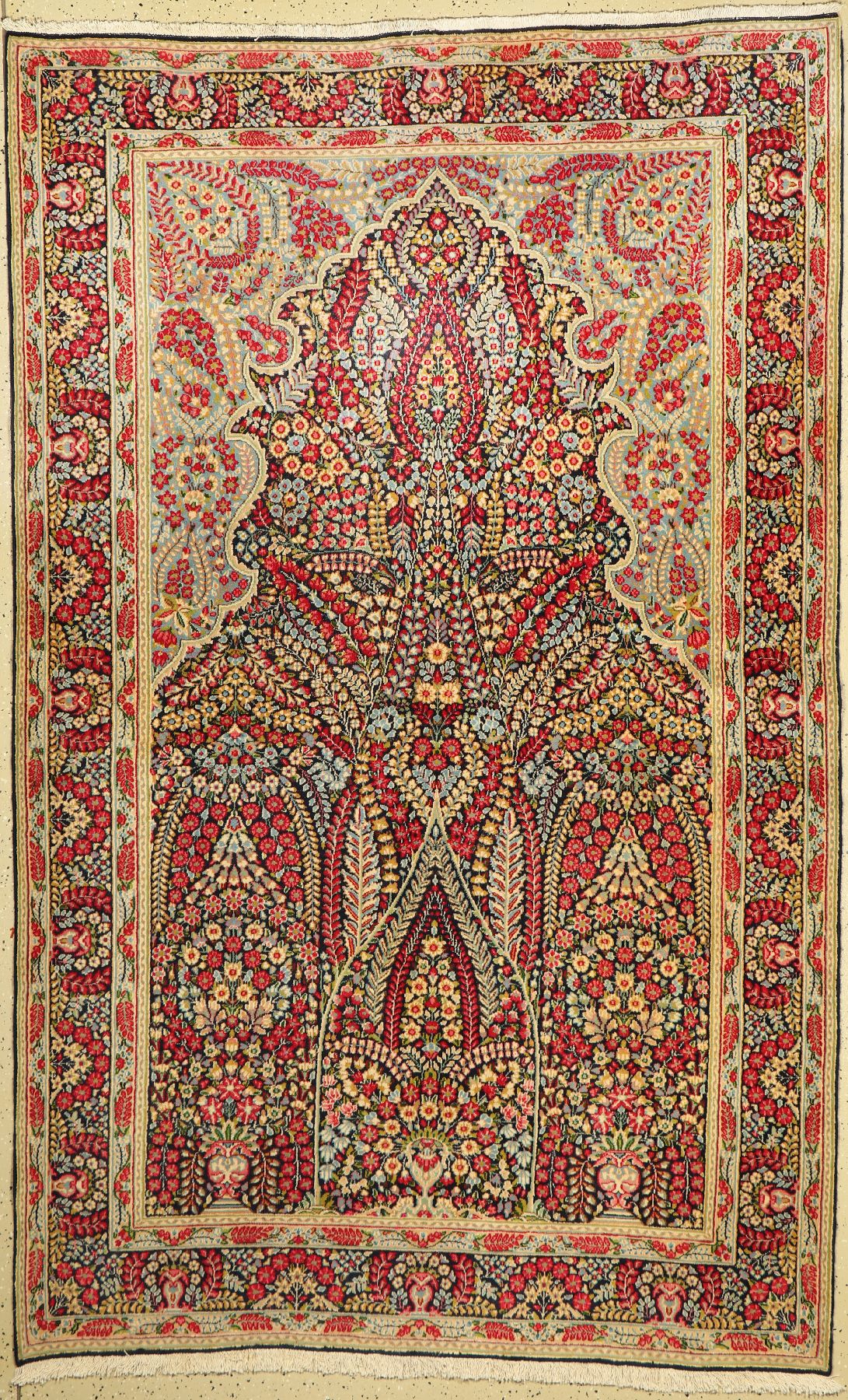 Kerman Lawar alt, Persien, ca. 60 Jahre, Wolle auf Baumwolle, ca. 244 x 151 cm, EHZ: 3
