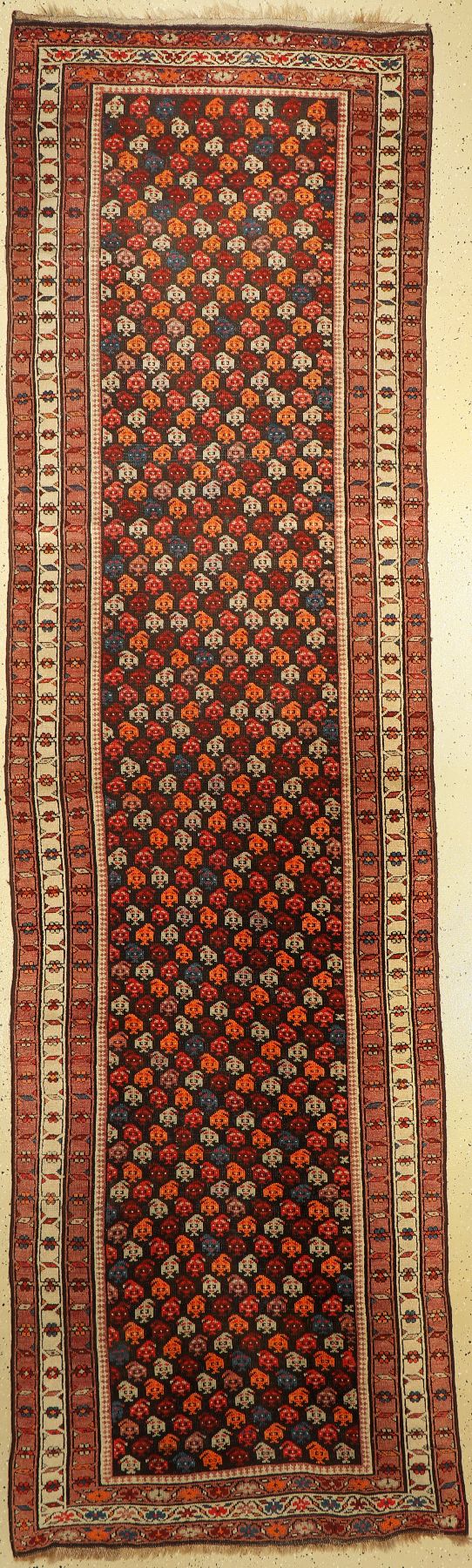 Kazak antik, Kaukasus, um 1920, Wolle auf Wolle, ca. 370 x 106 cm, EHZ: 2-3