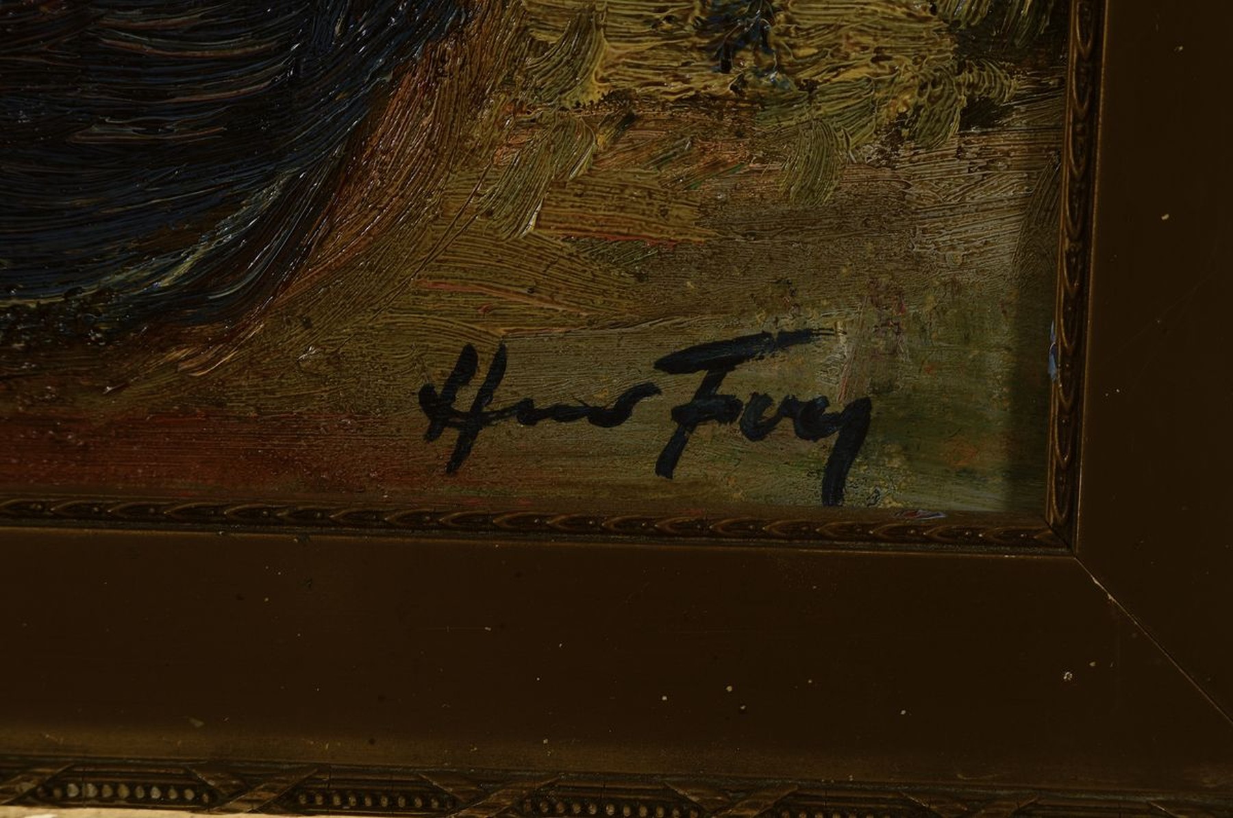 Detail a: Hanns Fay, 1888 Frankenthal-1957 Neustadt, Blumenstillleben, Öl/Hartfaser, rechts unten signiert, ca. 30x23cm, R.
