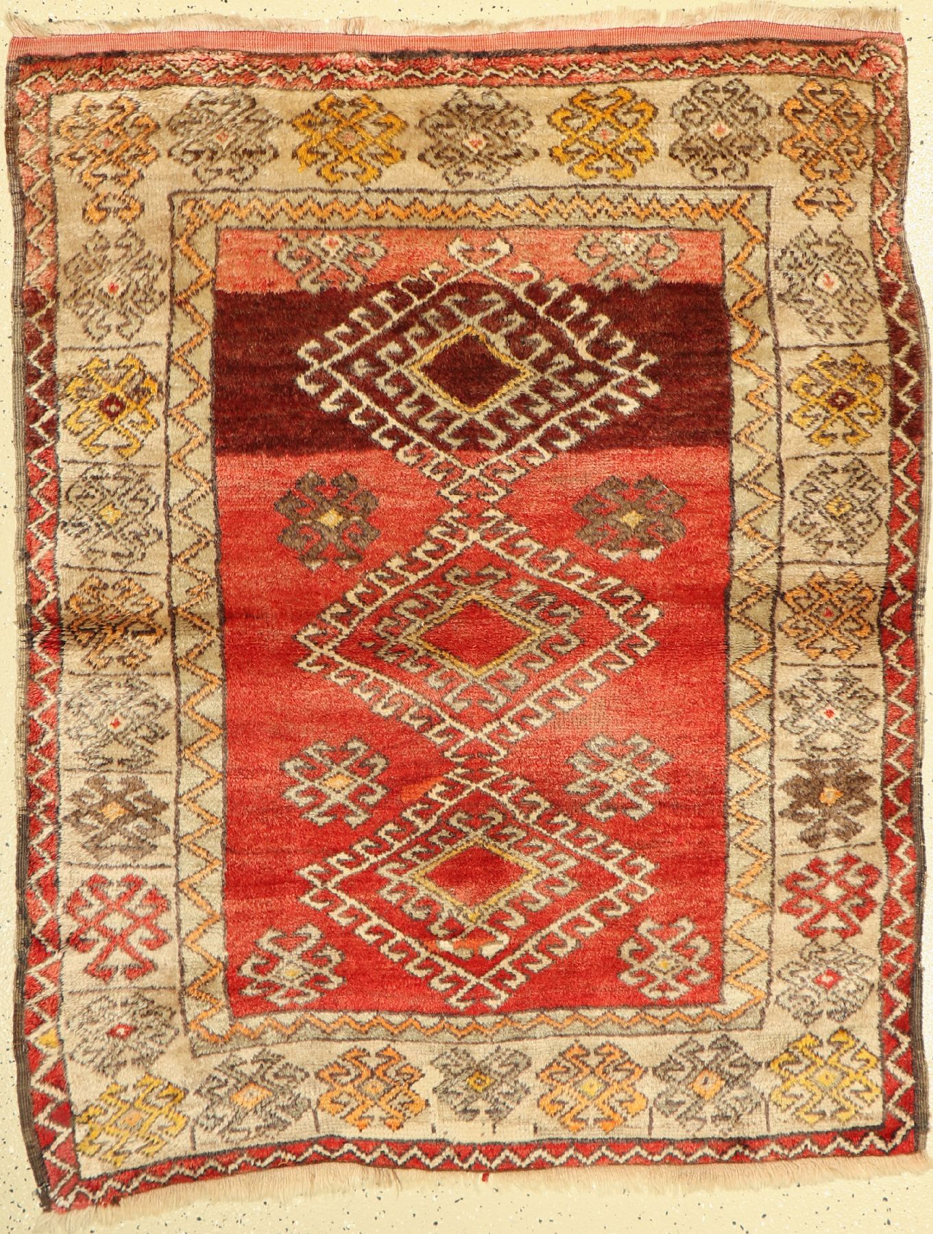 Konya alt, Türkei, um 1930, Wolle auf Wolle, ca. 146 x 117 cm, EHZ: 3-4