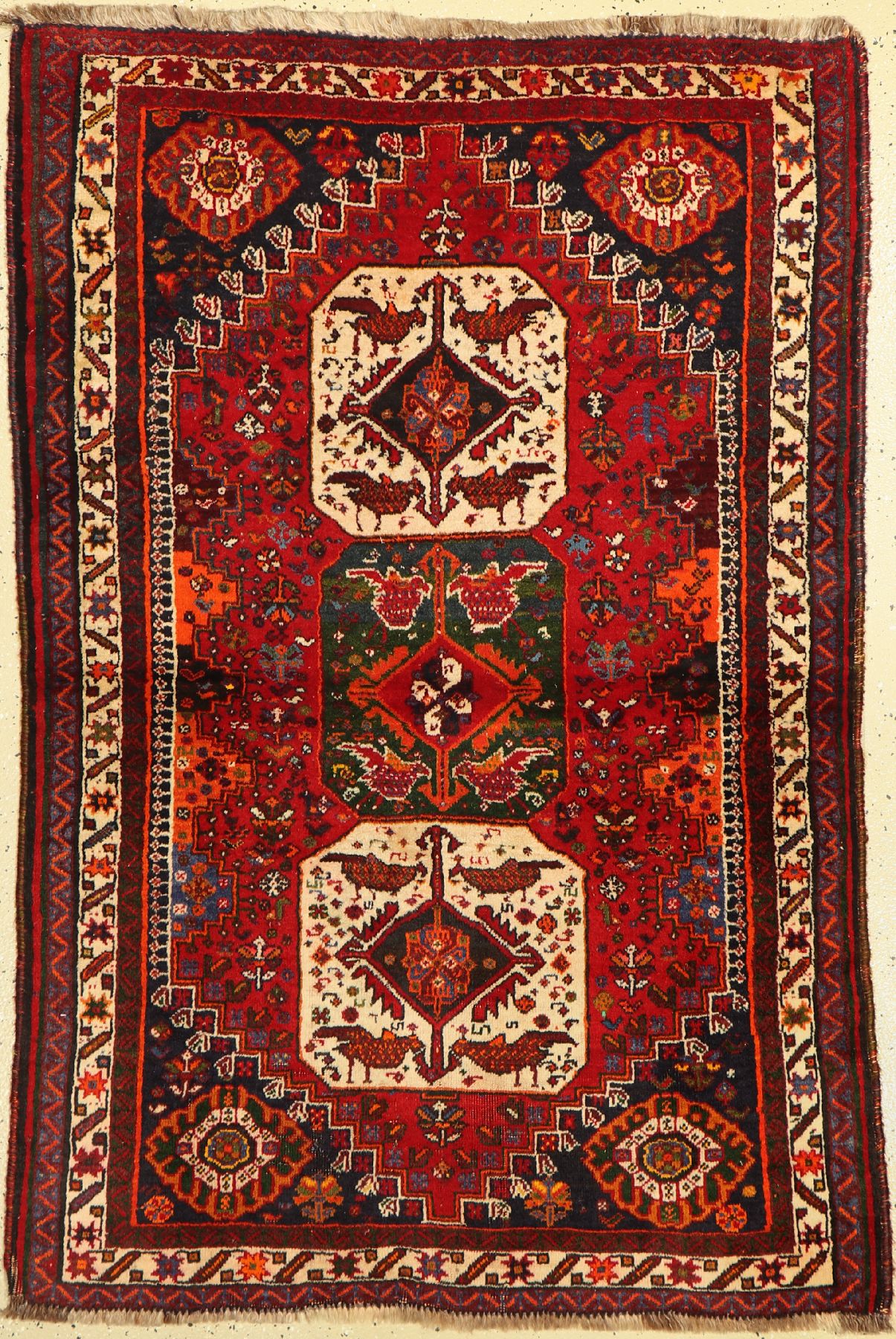 Ghaschgai alt, Persien, um 1940, Wolle auf Wolle, ca. 159 x 106 cm, EHZ: 3