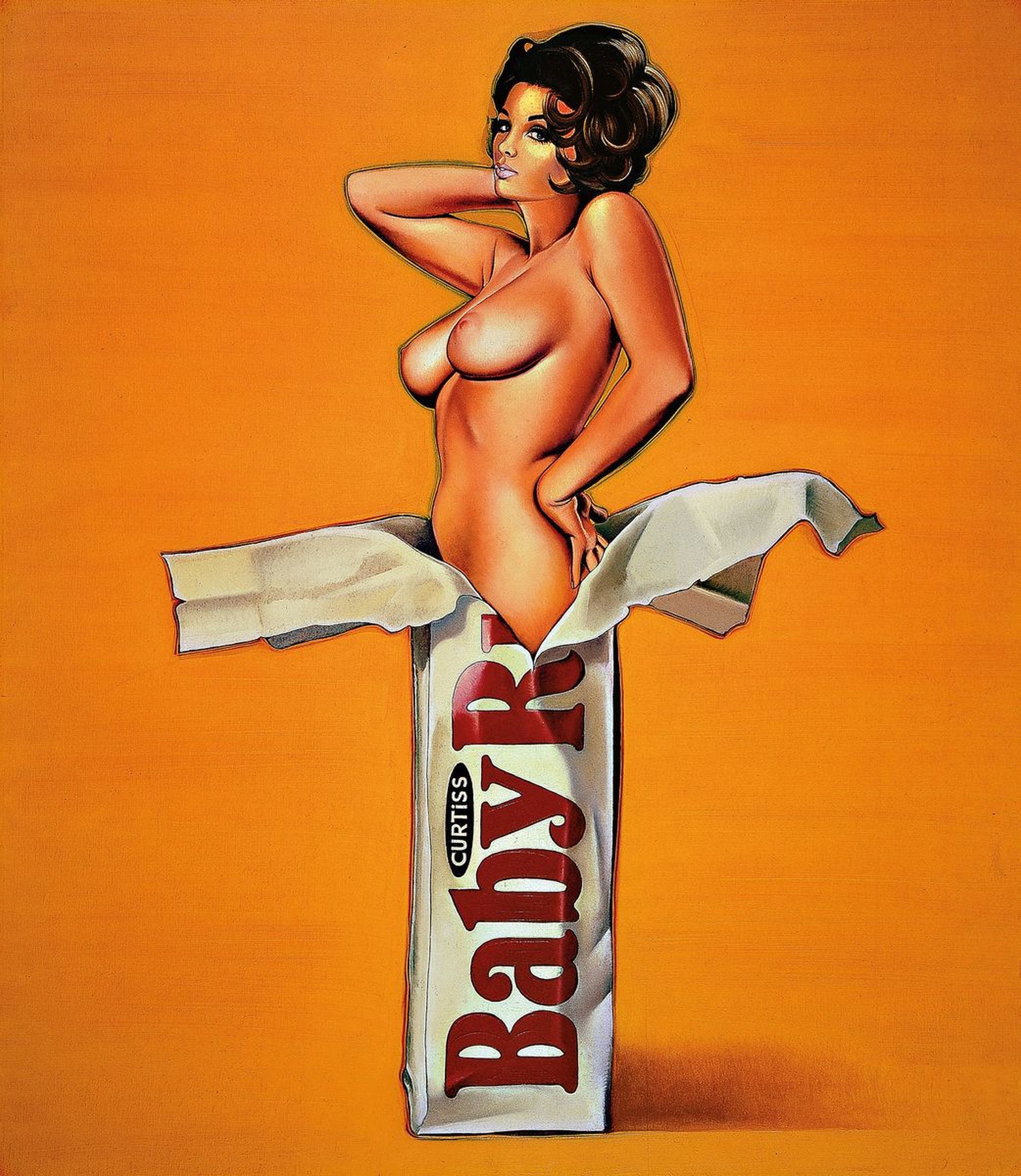 Mel Ramos, geb. 1935, "Baby Ruth", Farboffset, Drucker Verlag: publishing Company- Verlag 2004, PP, ca. 70x50 cm