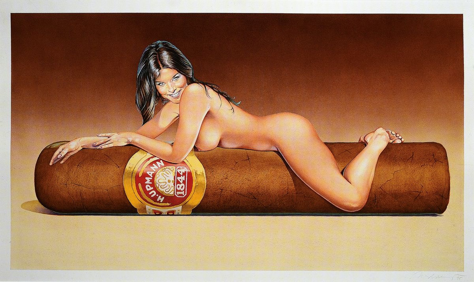 Mel Ramos, geb. 1935, "Hav-a-Havanna", Farboffset, Drucker Verlag: publishing Company Verlag 2004, PP, gesamt ca. 70x50 cm