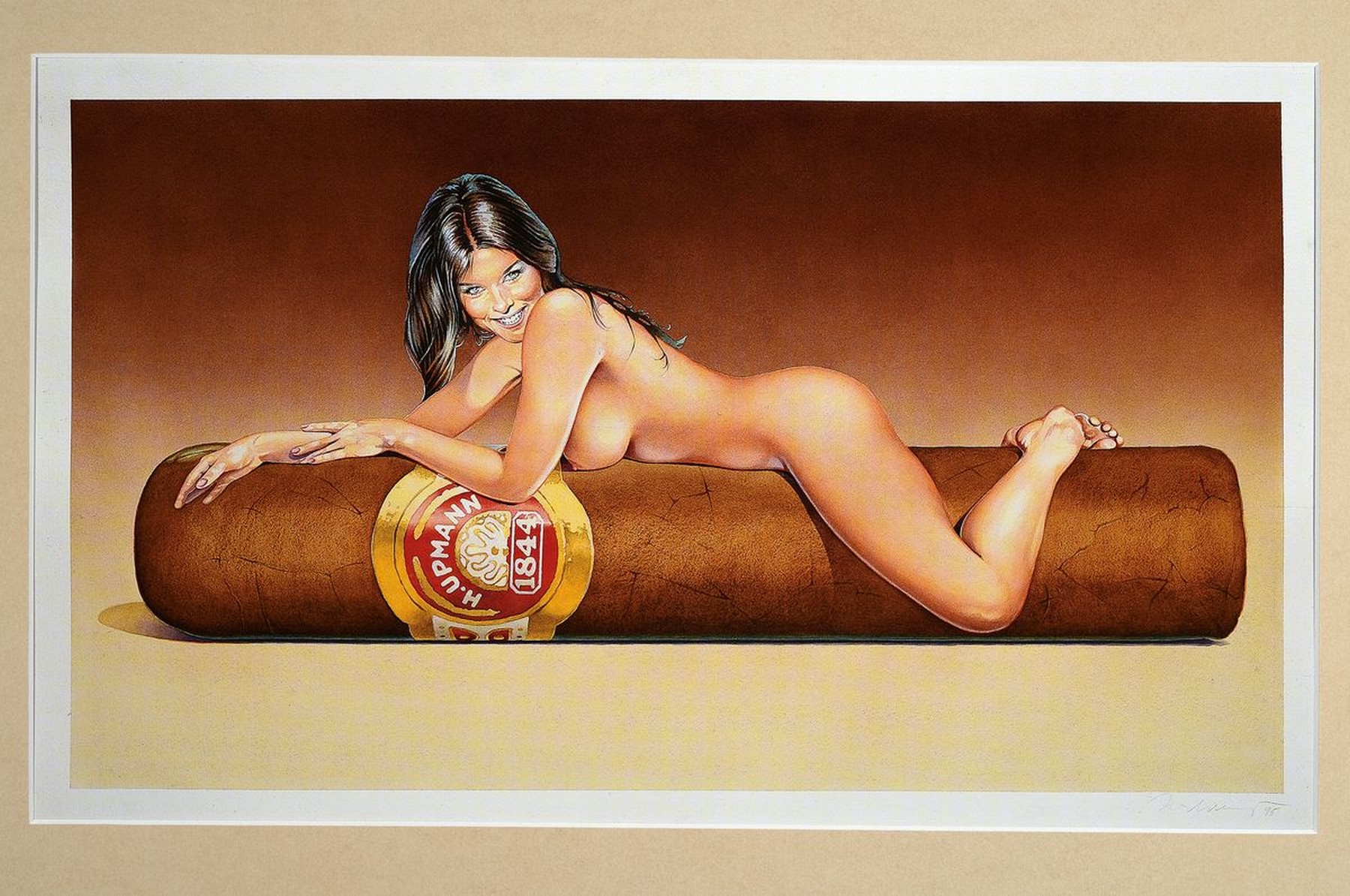 Detail k: Mel Ramos, geb. 1935, "Hav-a-Havanna", Farboffset, Drucker Verlag: publishing Company Verlag 2004, PP, gesamt ca. 70x50 cm
