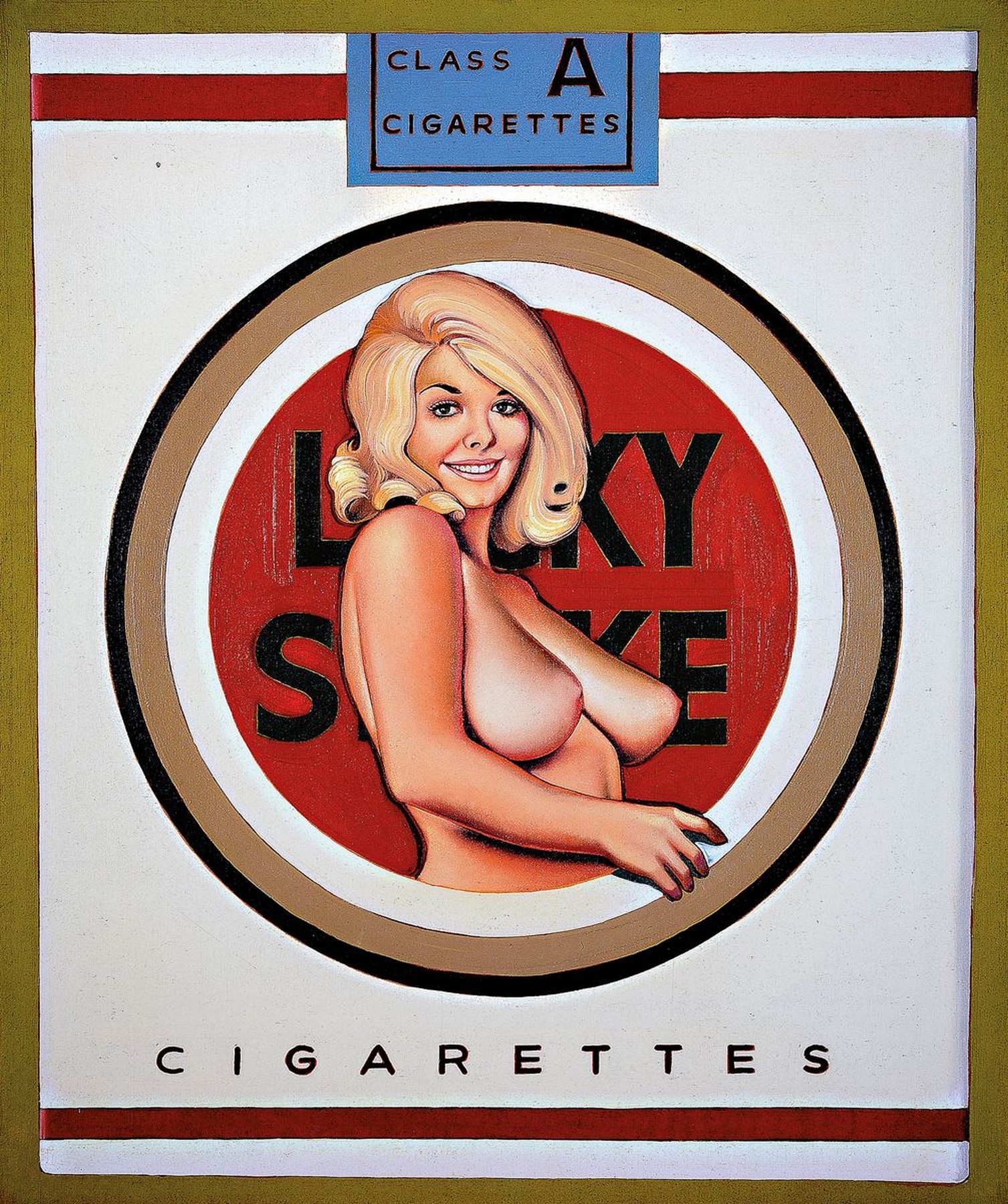 Mel Ramos, geb. 1935, "Lucky - Lulu-Bl.." Farboffset, Drucker Verlag: publishing company Verlag 2004, PP, gesamt ca. 70x50 cm