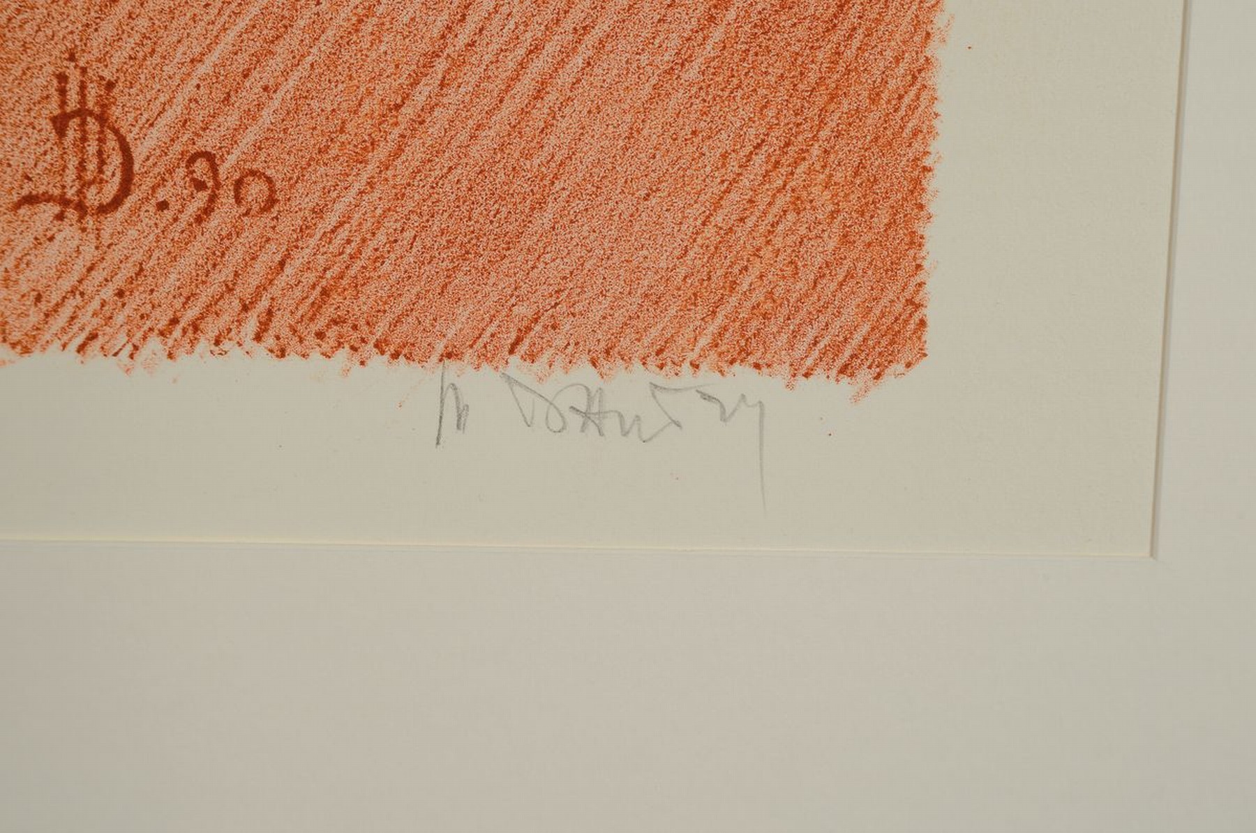 Detail a: Marc Dautry, 1930-2008, Aktdarstellung, Farblitho auf Büttenpapier, num. 12/75, sign., PP, Motiv ca. 56x38 cm, gesamt ca. 70x50 cm