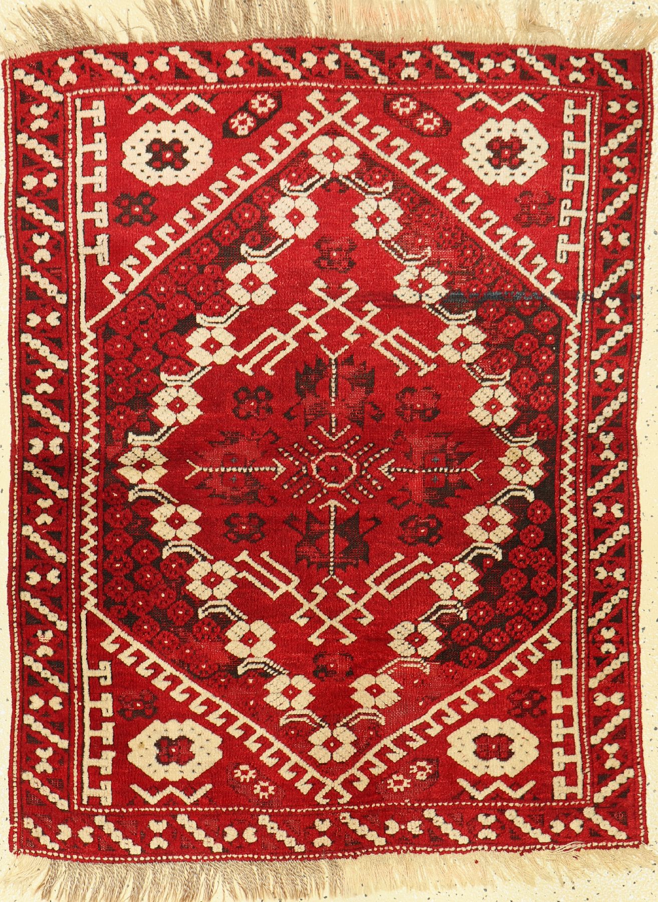 Bergama alt, Türkei, um 1930, Wolle auf Wolle, ca. 113 x 86 cm, EHZ: 3