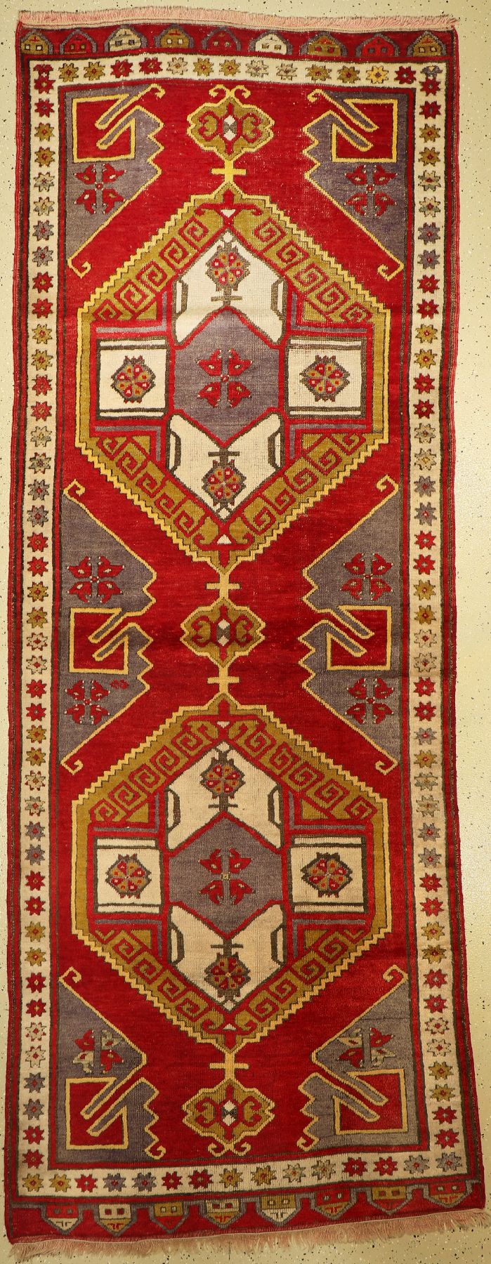 Karapinar alt, Türkei, um 1940, Wolle auf Wolle, ca. 320 x 123 cm, EHZ: 3